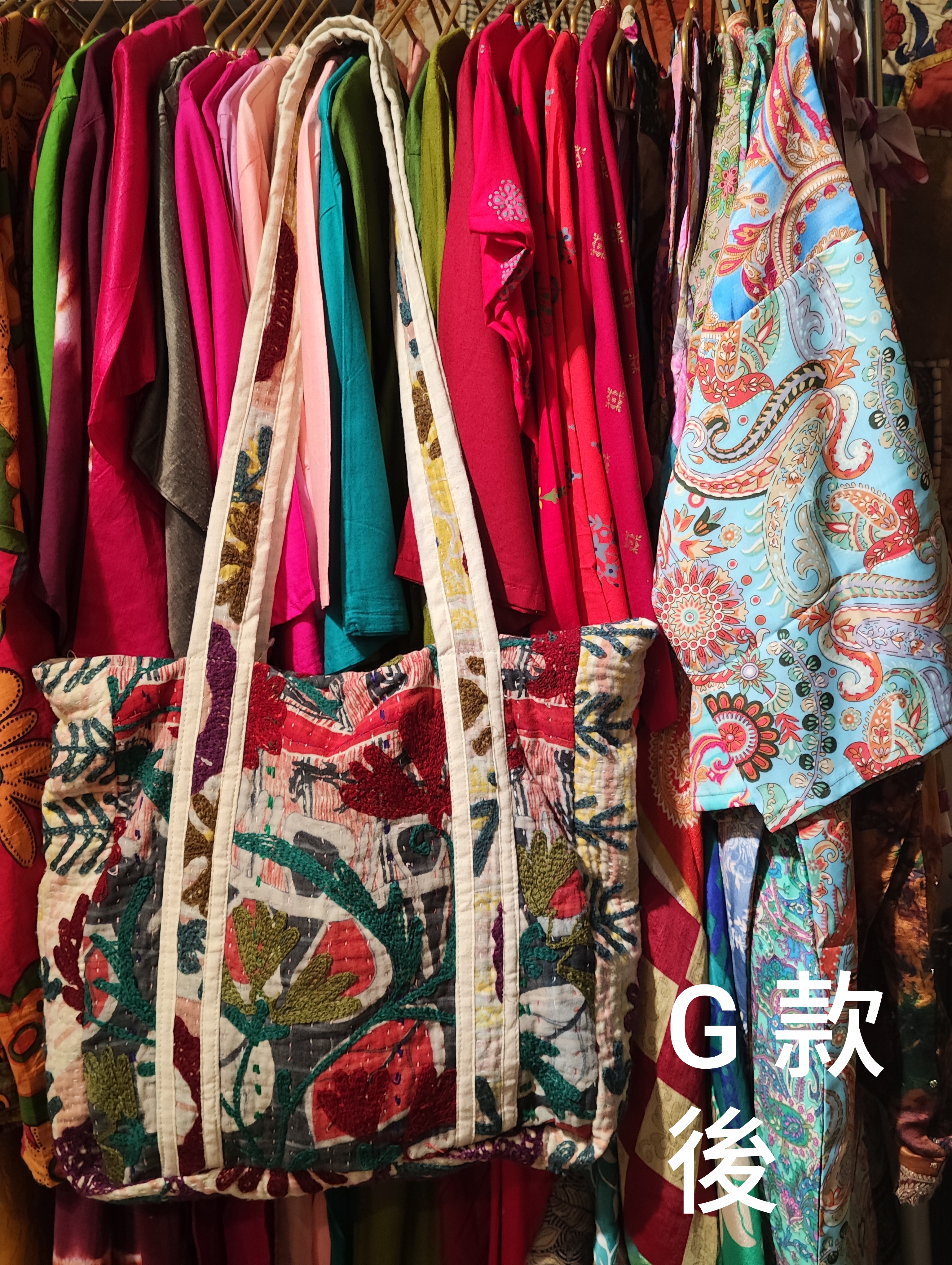 印度古布剌繡 tote bag