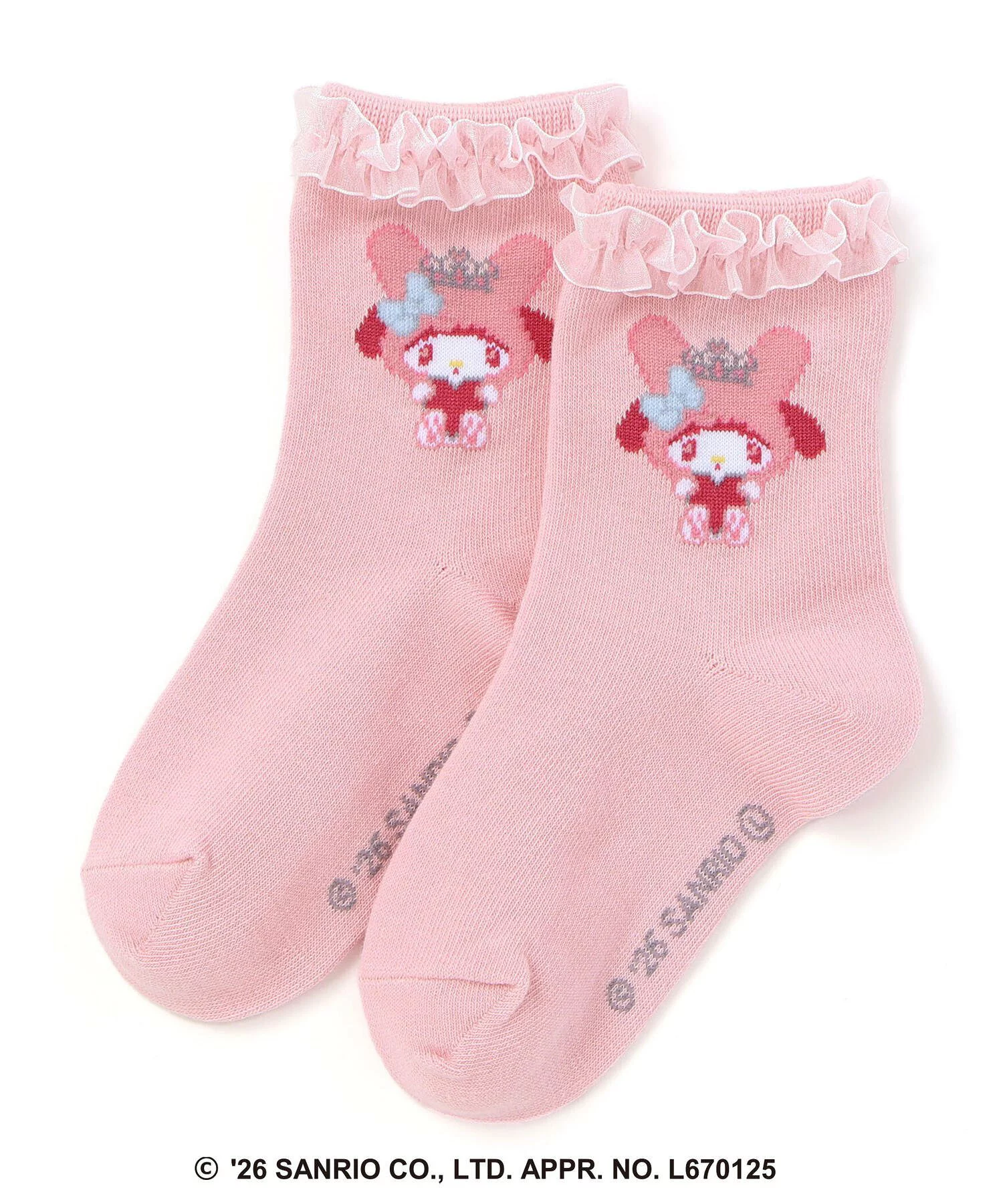 🆕【⭐訂購⭐】🌀 🇯🇵 日本直送 #Sanrio 皇冠荷葉邊短襪［4款選］🌀 [ELJA-0207][261123]