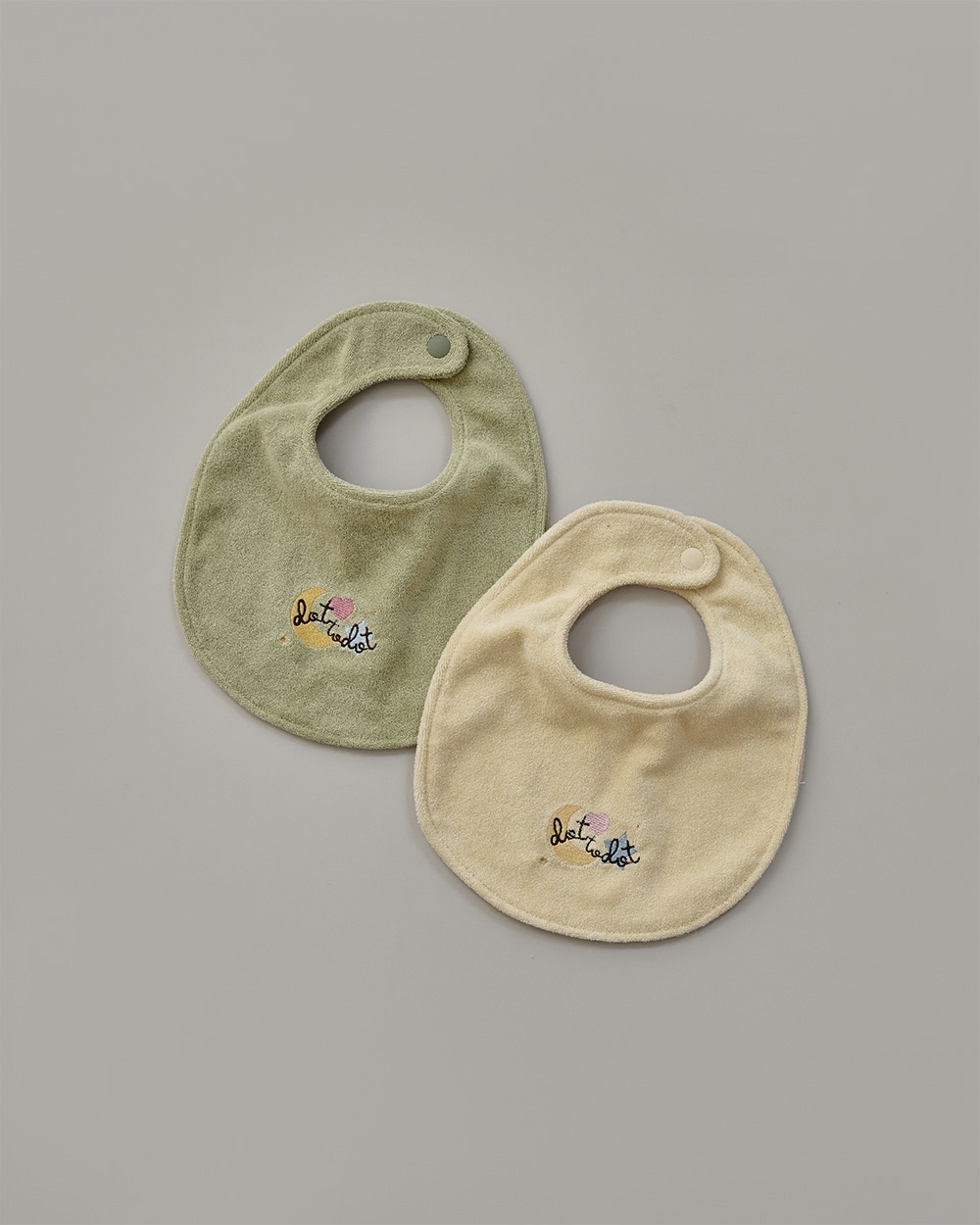 DTD暖意柔色星月系列- 毛圈布強吸收圍嘴 (Terry Bib) 🍼