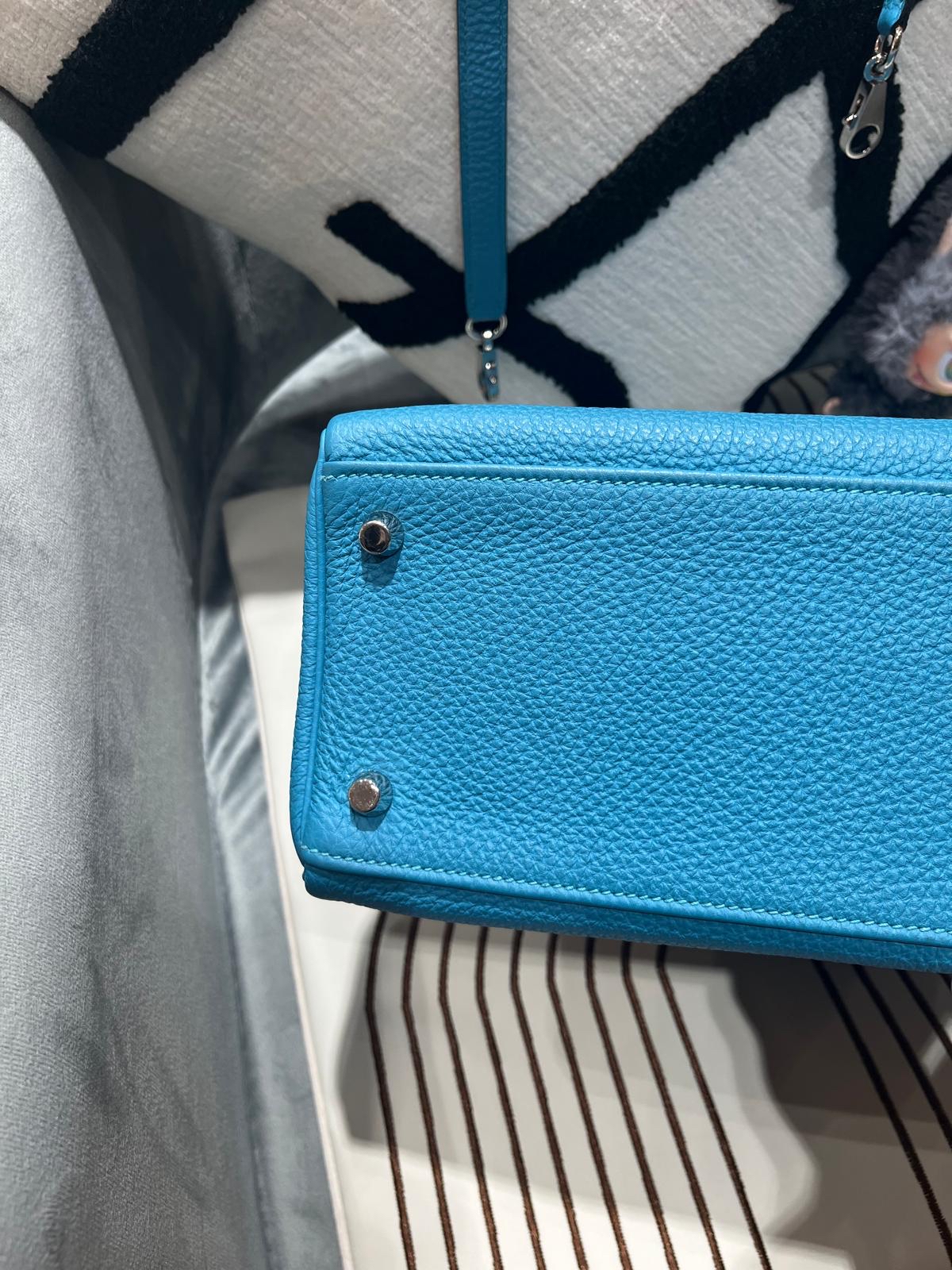 Hermes Kelly 28 STAMP [ R ] 松石藍色銀扣 100%Authentic, 98%new ✅key lock ✅dust bag ✅box
