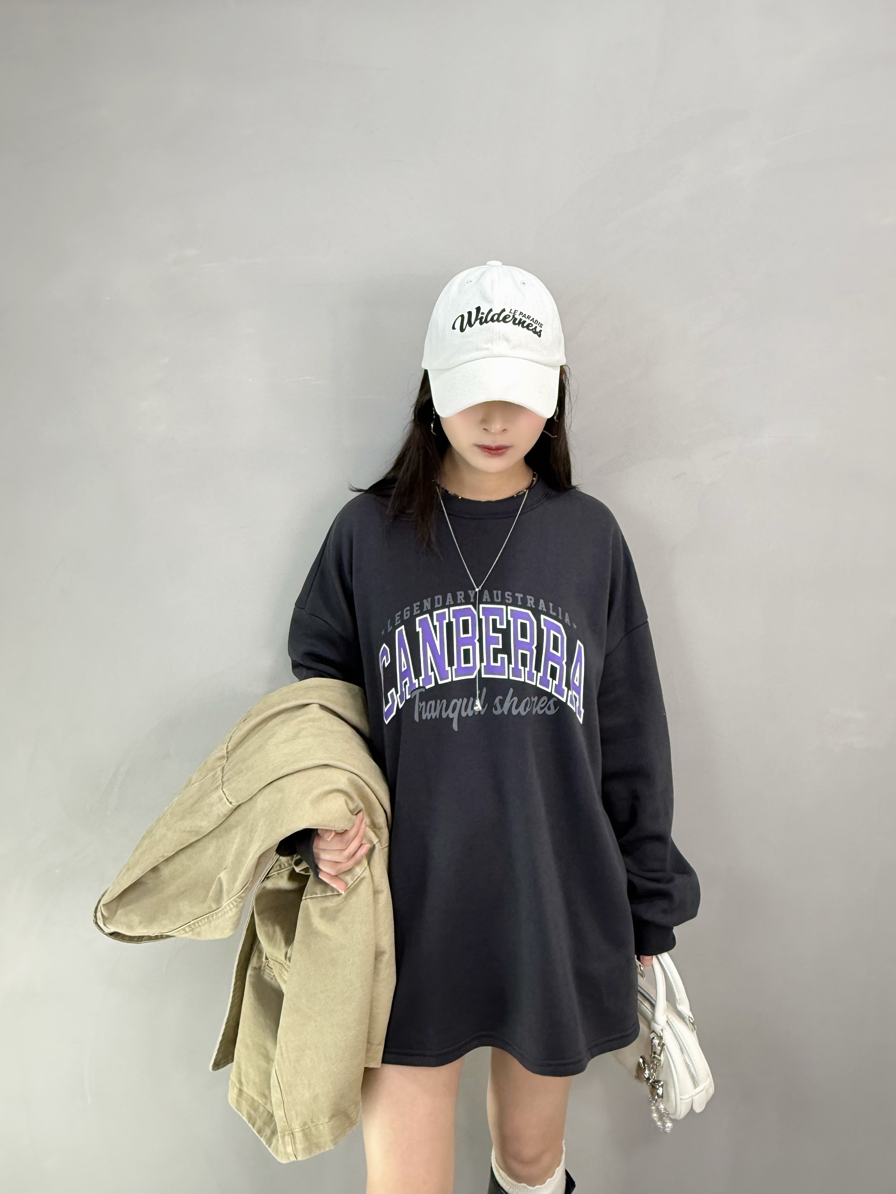 G87 Canberra開叉加薄絨衛衣