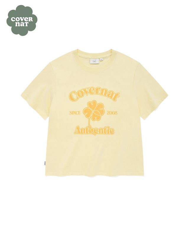 COVERNAT■Woman Arch Cloverheart T-shirt ■送料込 MUSINSA公式 | COVERNAT WOMAN Women's Arch Clover Heart T