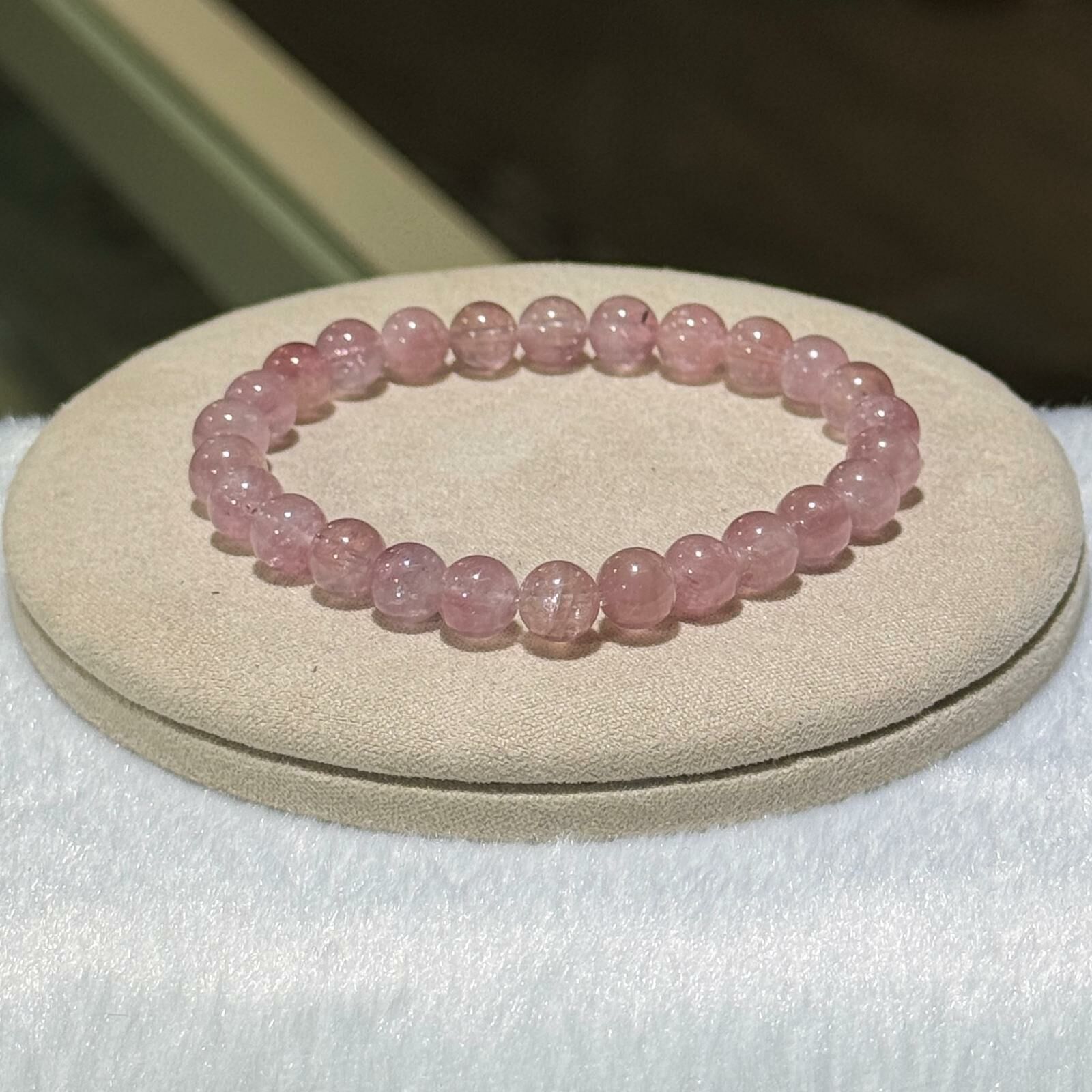 高品✨粉紅碧璽手串 7 mm +/- - 1