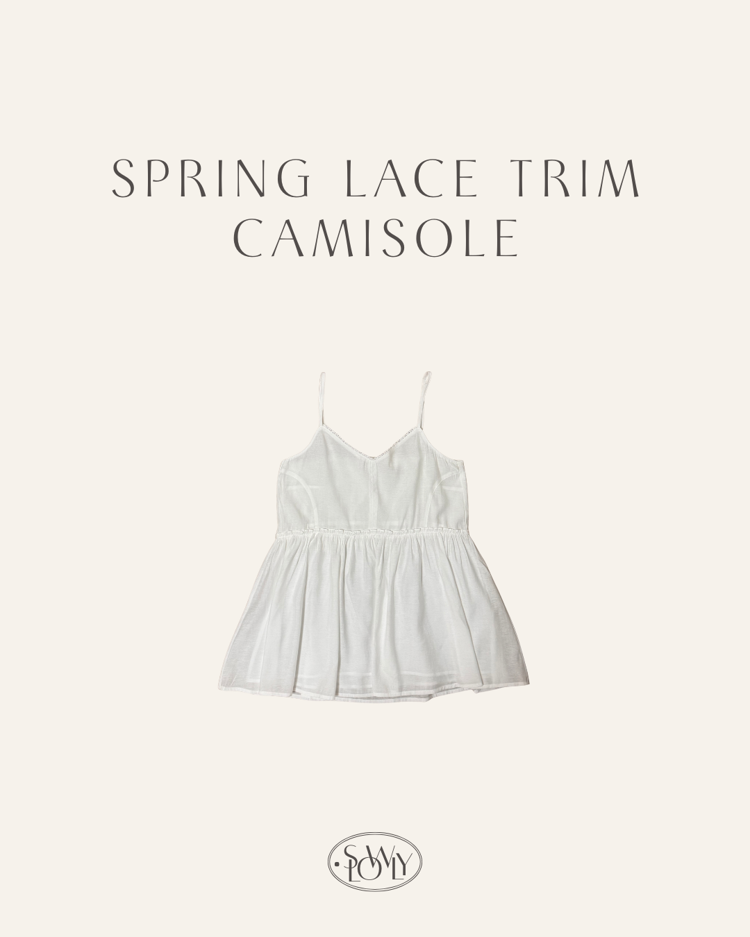 春日Lace邊吊帶背心