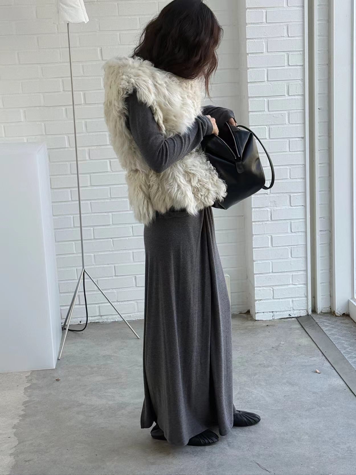 Elegant knot long skirt
