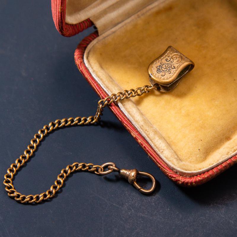 Antique Pocket Watch Chain with Patented Clasp/Clip Design (EA1719)