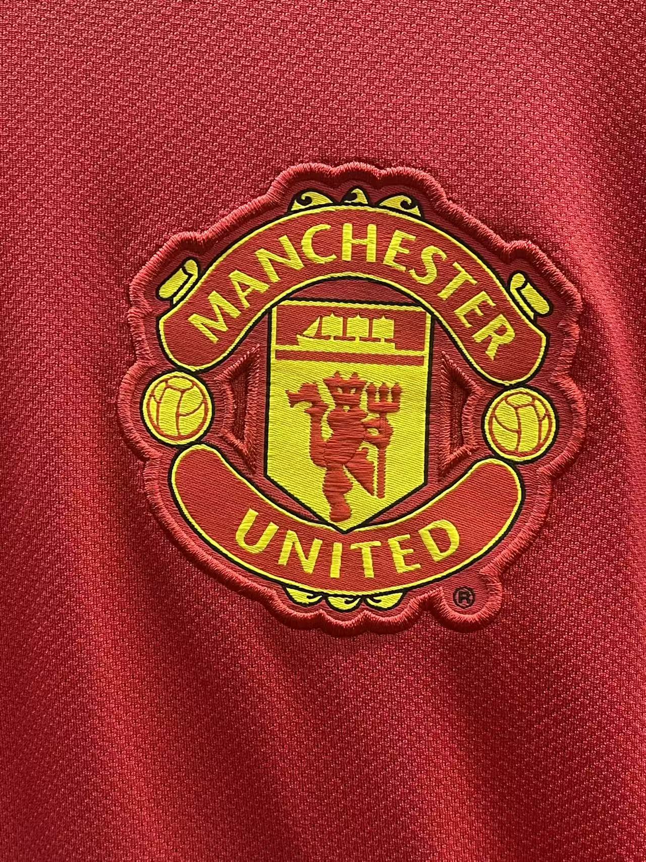 2011-12 Manchester United Home Long Sleeve Size L 