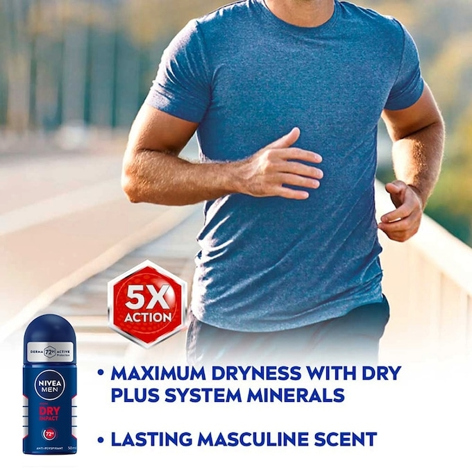 NIVEA FOR MEN 50ml Deodorant Dry Roll On