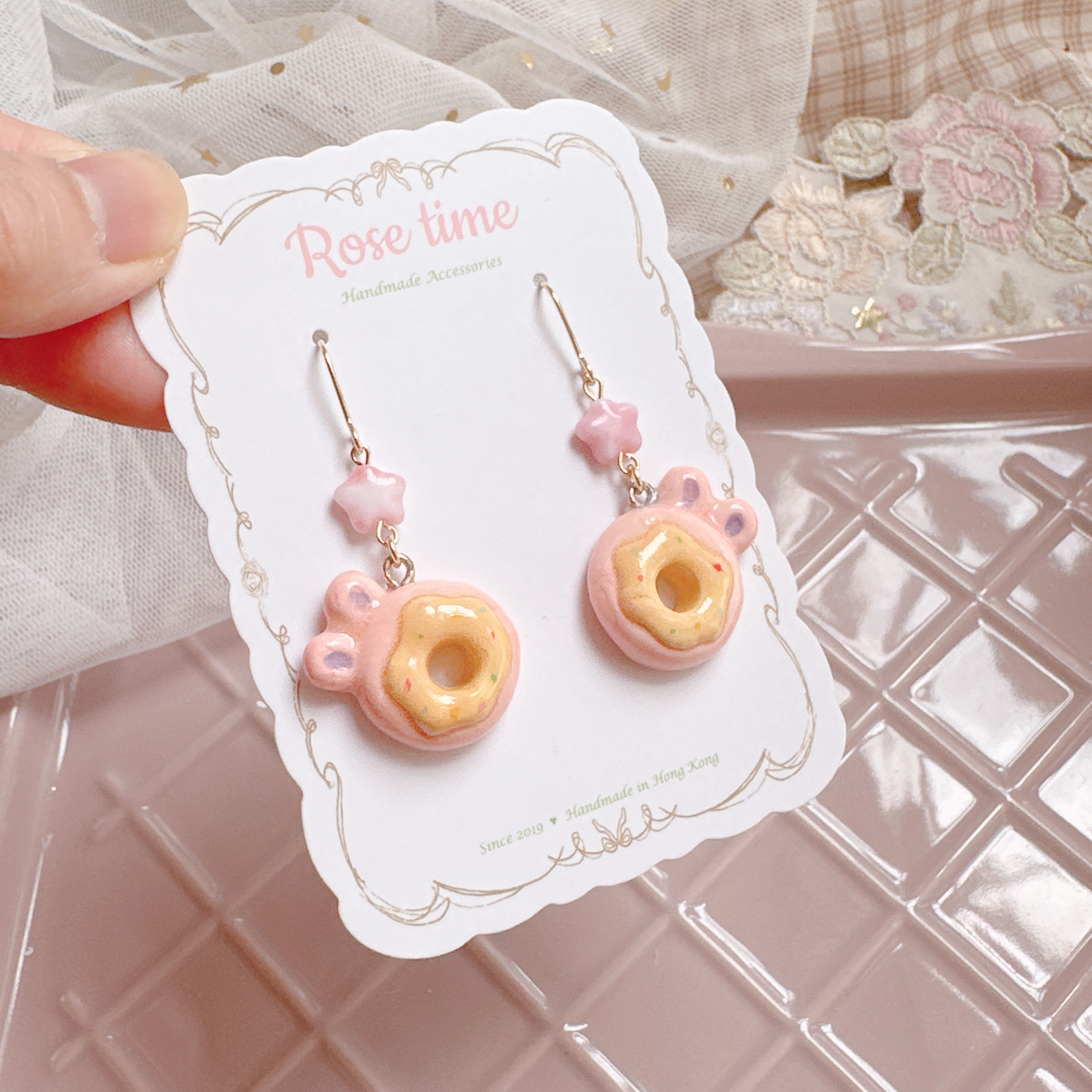 手繪甜點 粉兔冬甩🍩