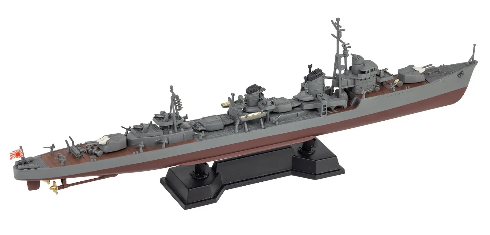IJN Destroyer YUKIKAZE 1941/1945 (Includes Flag, Flagpole, And Ship Name Plate Etching Parts)
