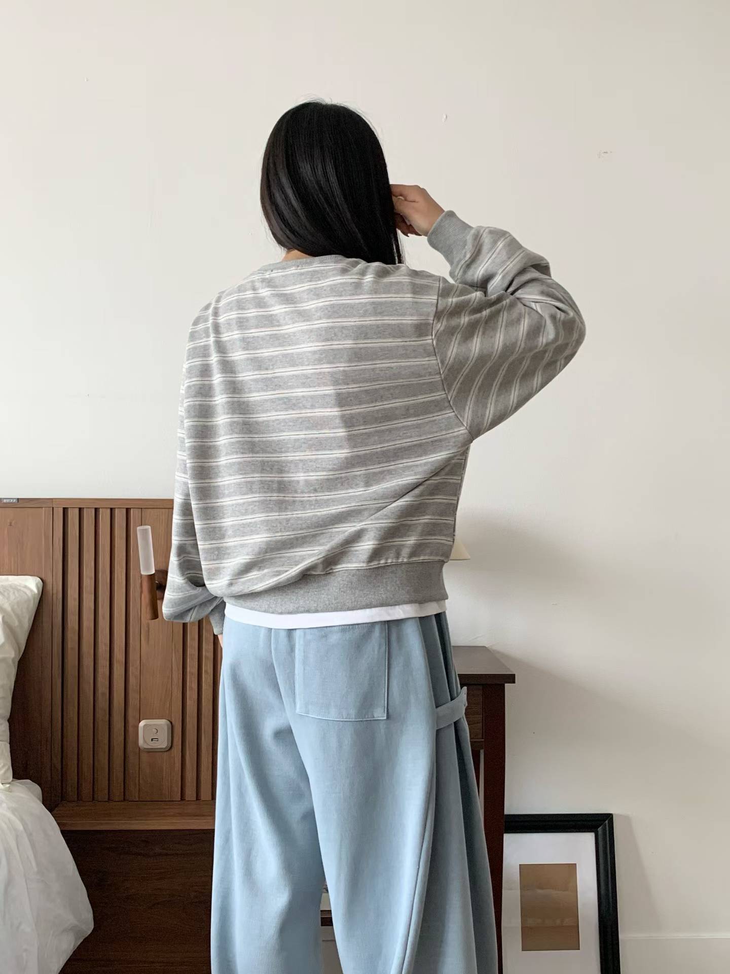 【預訂】韓國直送 東大門女裝 26秋季新款 橫紋上衣