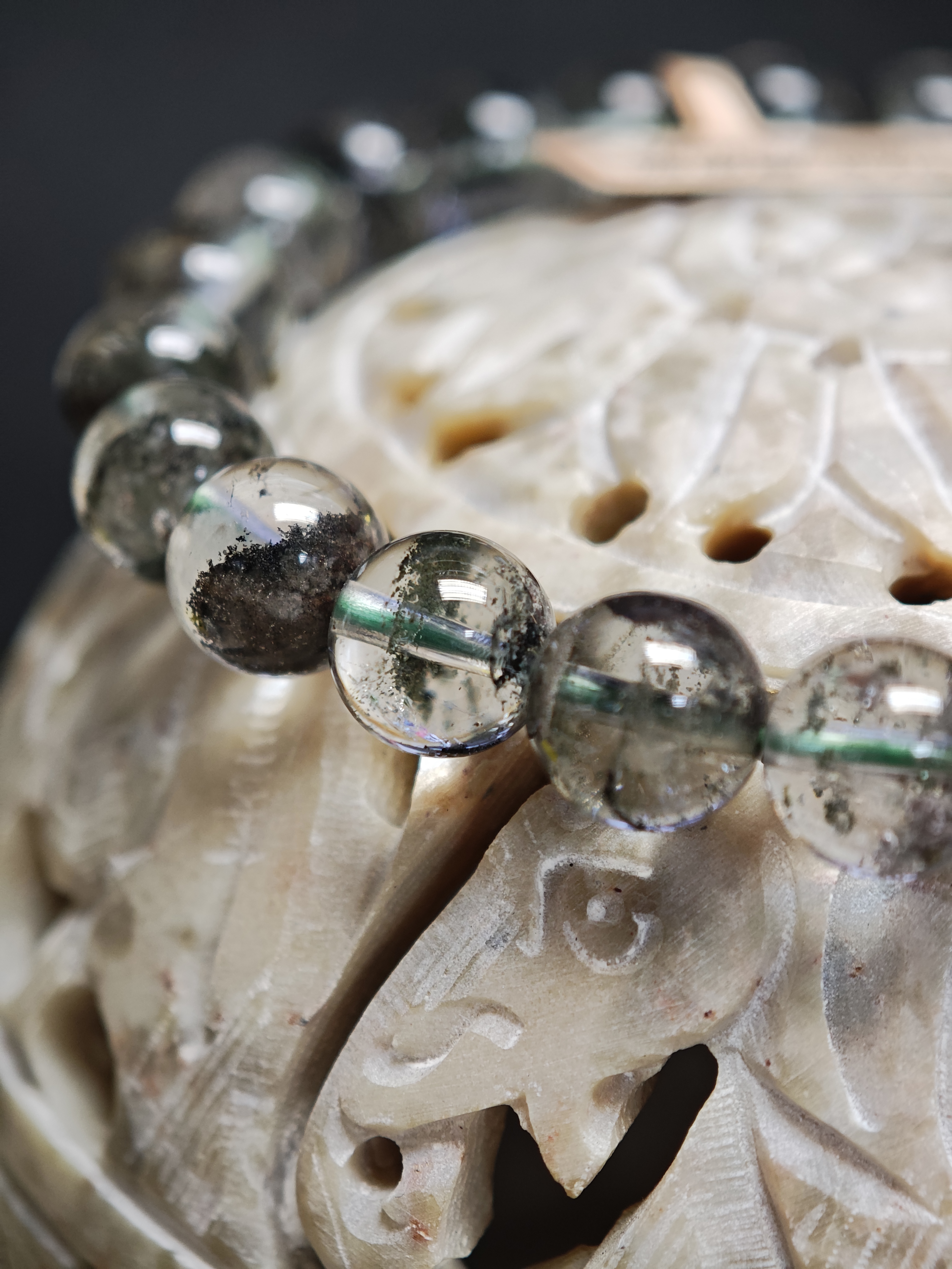 ✨新品水晶手串✨✨綠幽靈✨😊實物拍攝📷