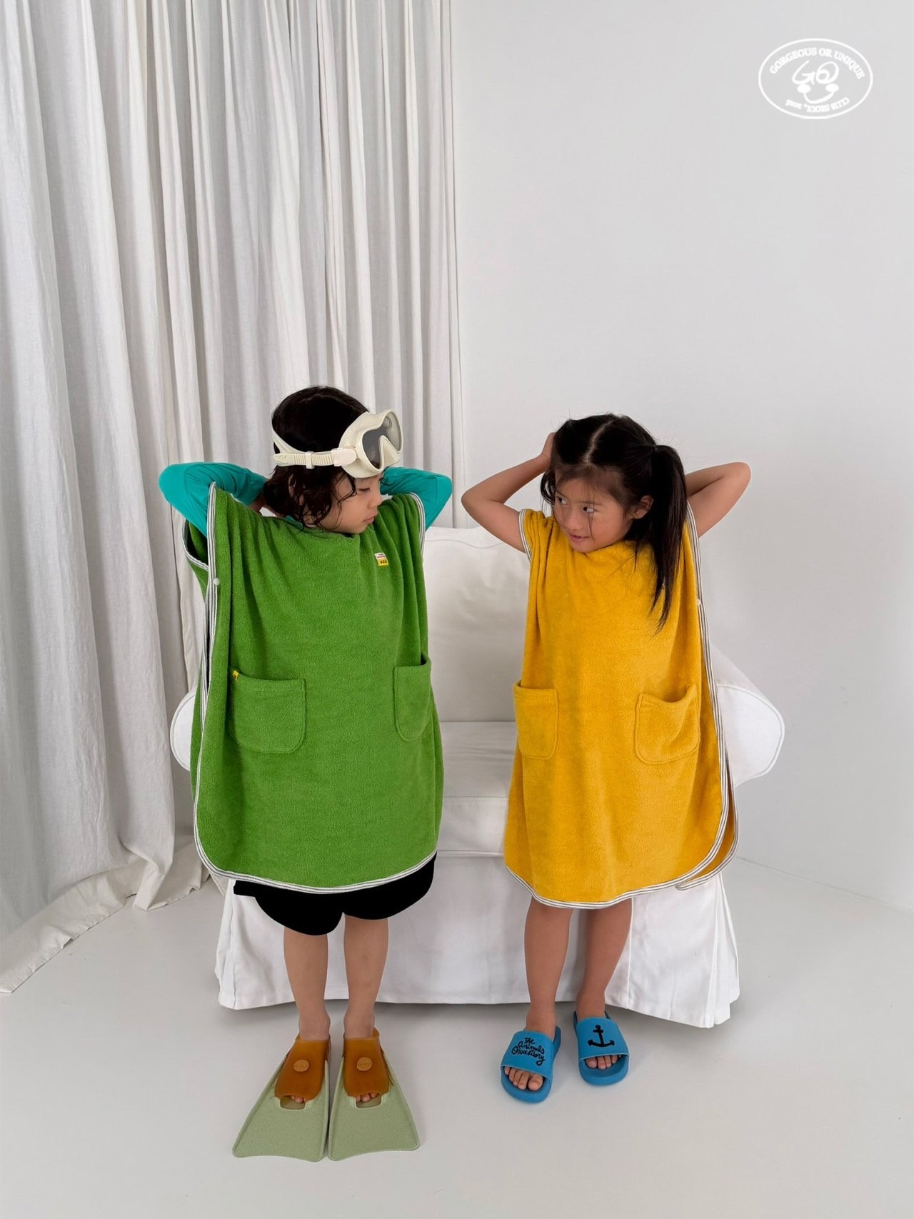 Gou | Hoodie Towel (Green L120-140)