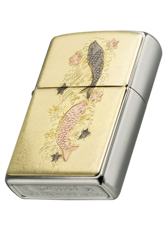 Zippo - ZBT-5-117 / ZA-5-117 日本傳統風格-雙鯉攀瀑 日本傳統雙鯉丨防風打火機 丨原裝行貨丨ZIPPO 指定授權經銷商 | 美國製造 | 收藏