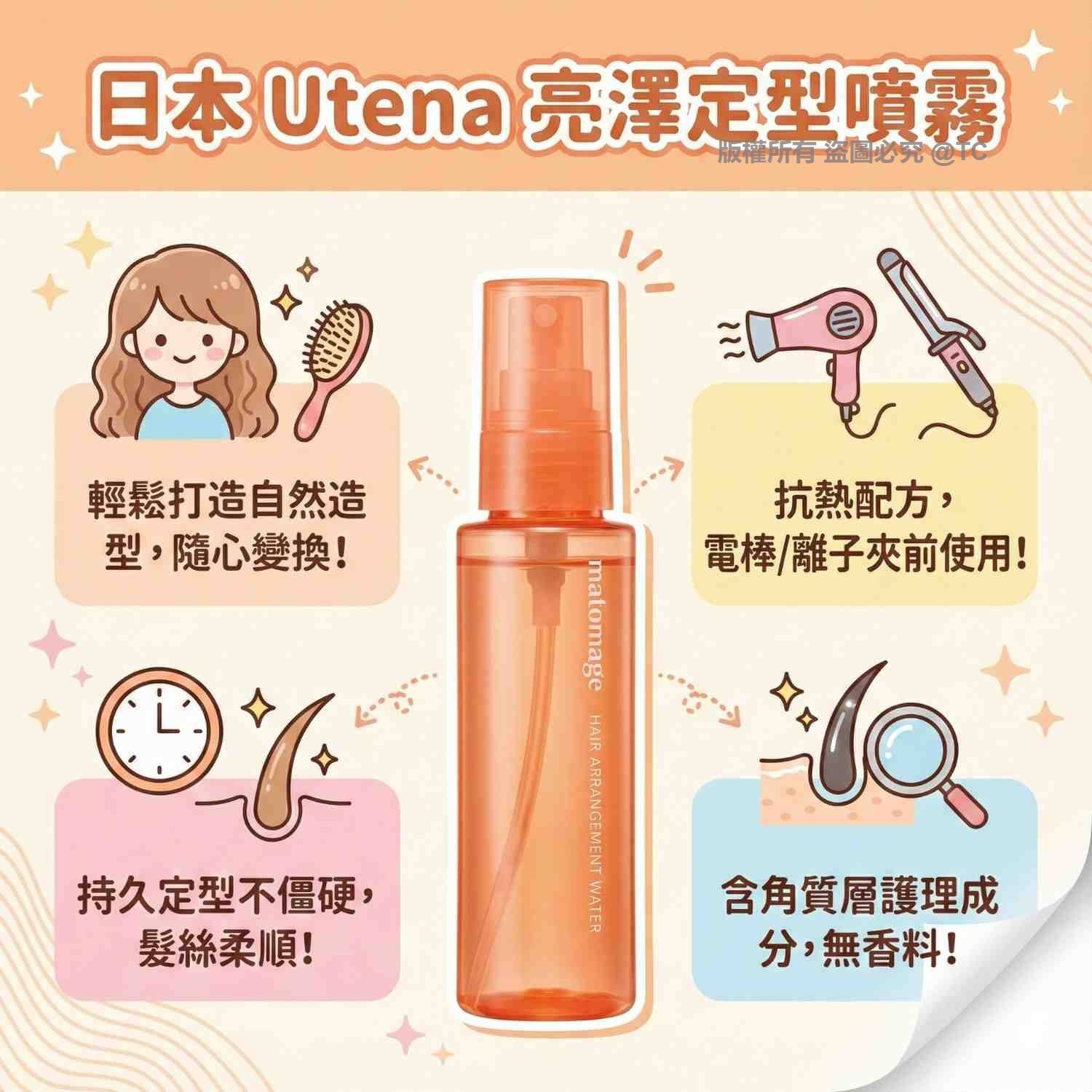 Utena 亮澤定型噴霧 100ml - 01260374