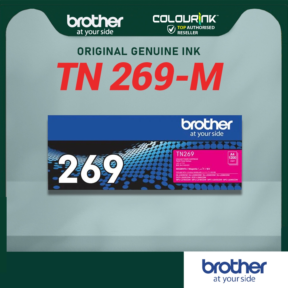 Brother TN-269 Cyan Magenta Yellow Black Original Colour Toner Cartridge for L3240CDW L3560CDW L3760CDW L8340CDW TN269