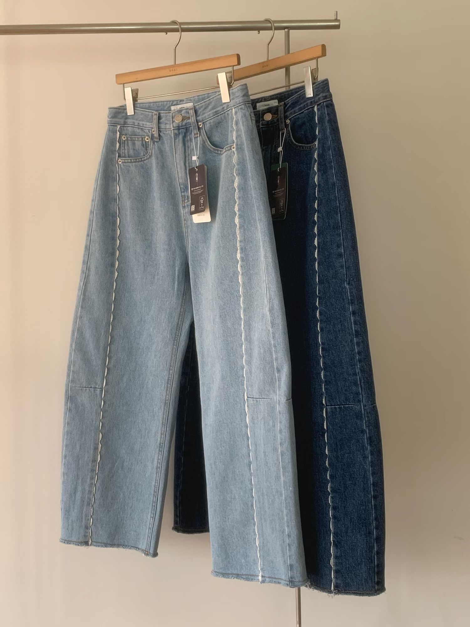 Ruffle 通花邊牛仔褲