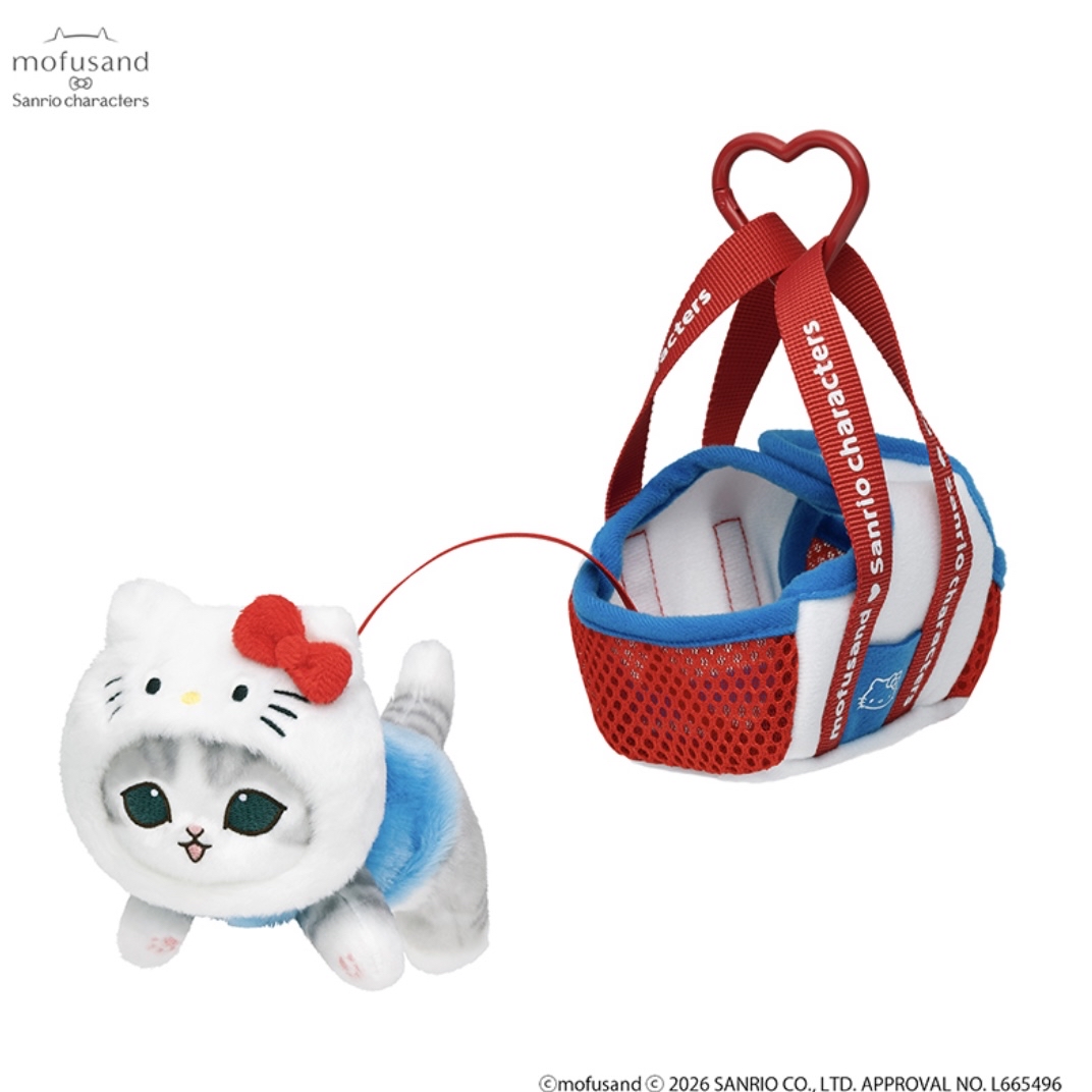 Mofusand 鯊魚貓 公仔連袋｜預訂