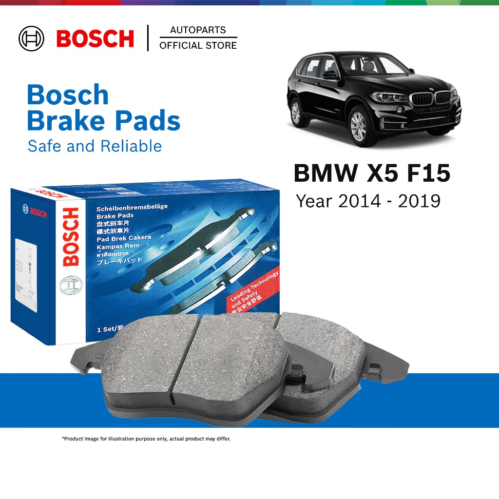 BOSCH Front Brake Pads - BMW X5 Series xDrive30d (F15) (year 2014 - 2019) - 0986494982