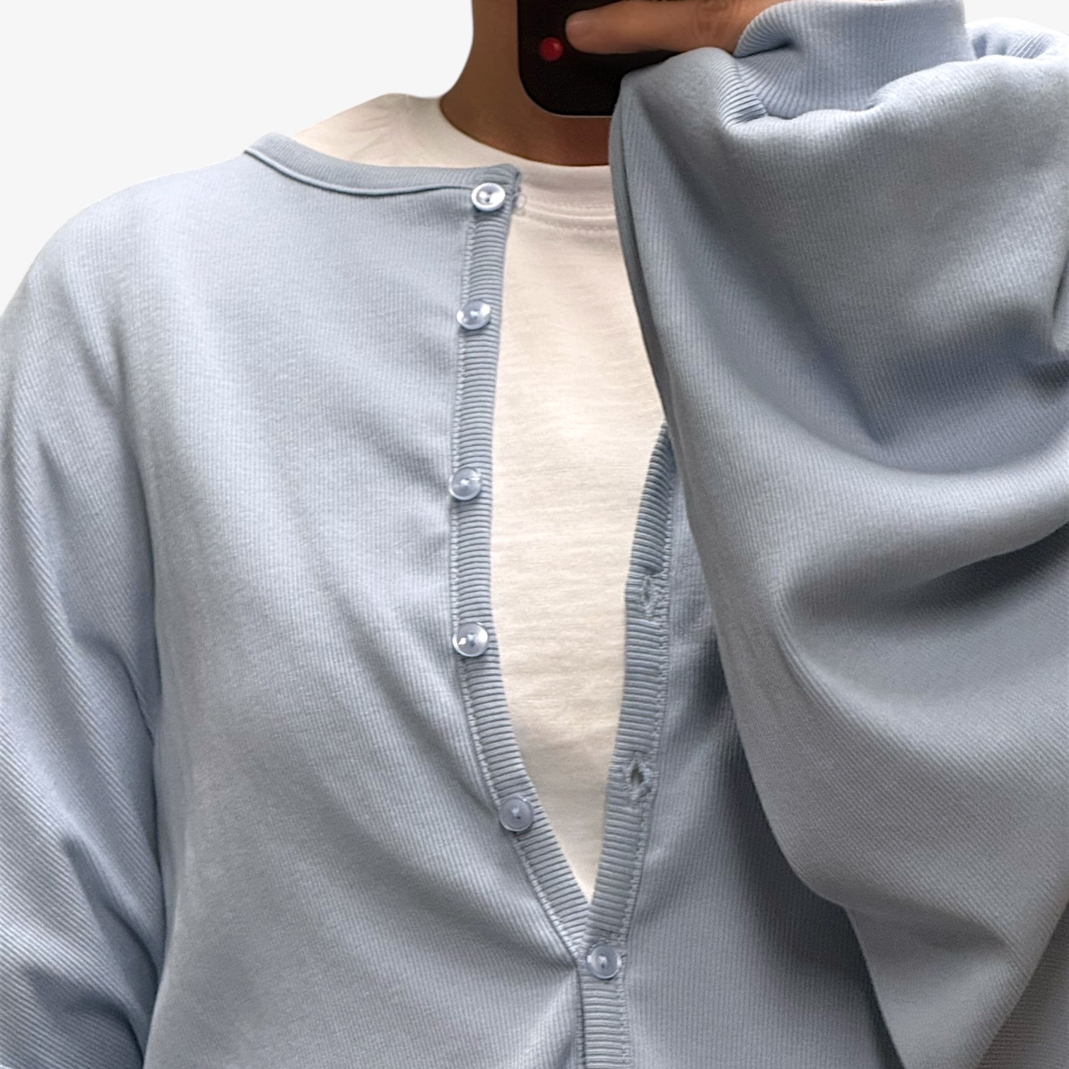 221048 淨色鬆身外套