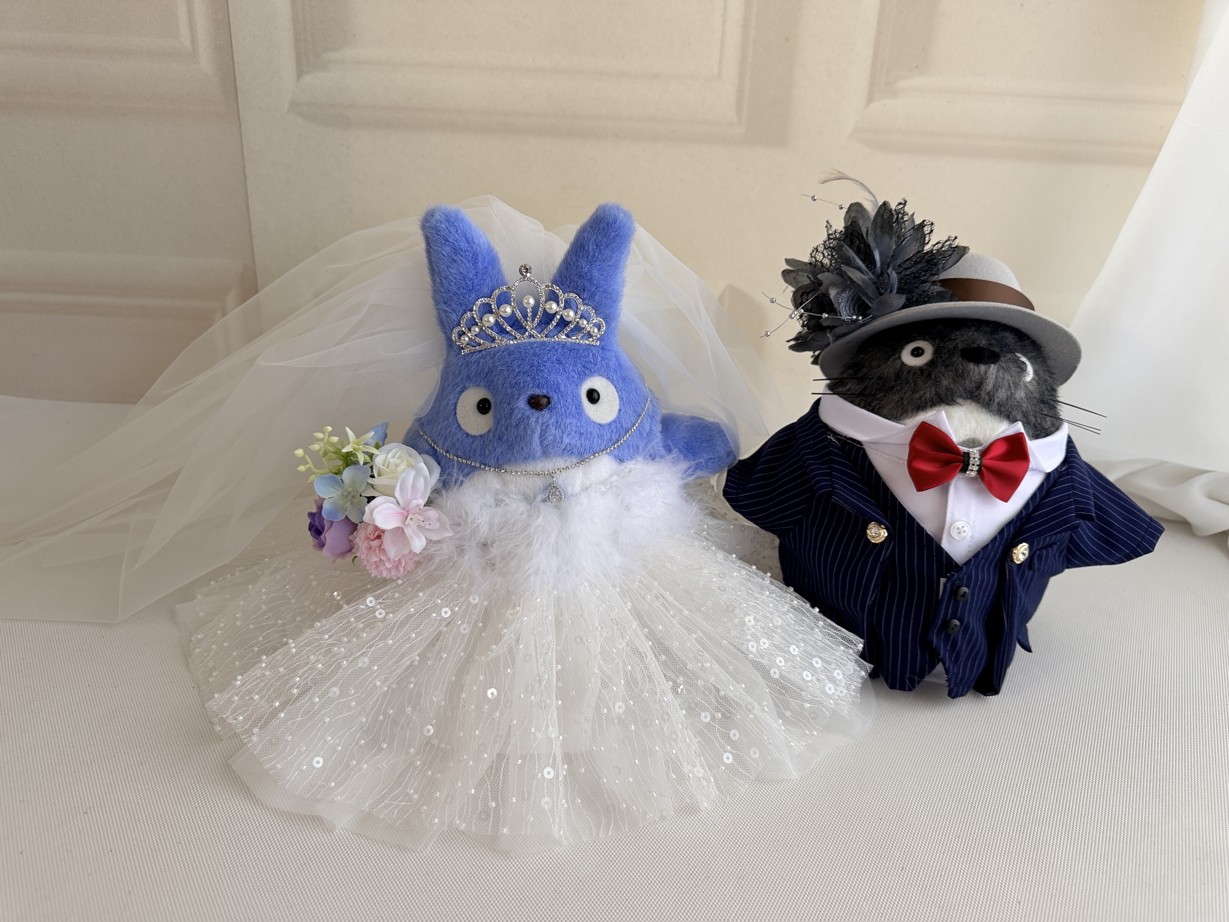 (非現貨)$1380✨Toto & Blue Bride｜龍貓婚禮公仔💍