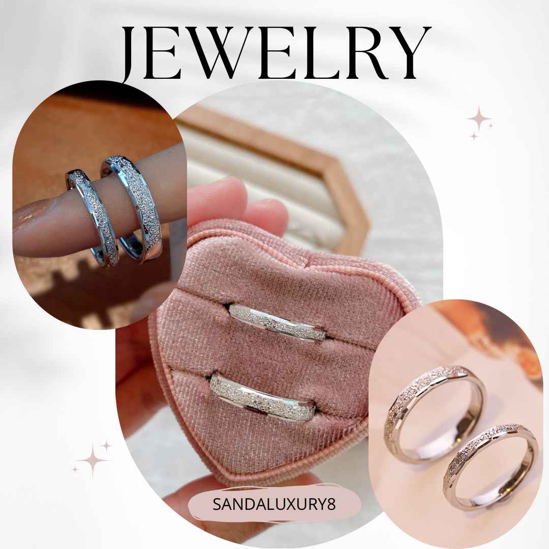 Luxury Diamond Wedding Band Ring Set for Him & Her  