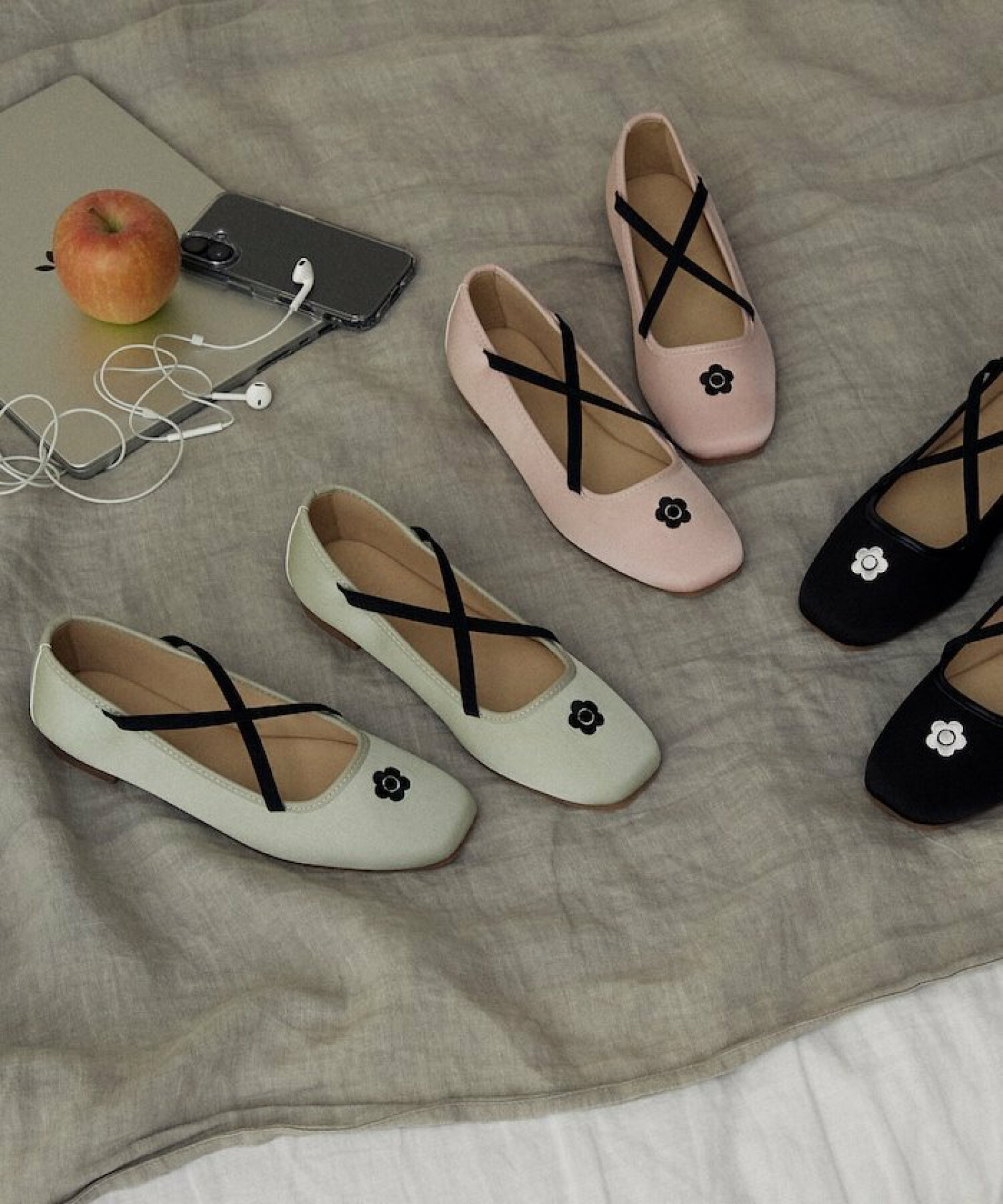 日本預訂📍日本MARY QUANT花花圖案芭蕾舞鞋 不包郵