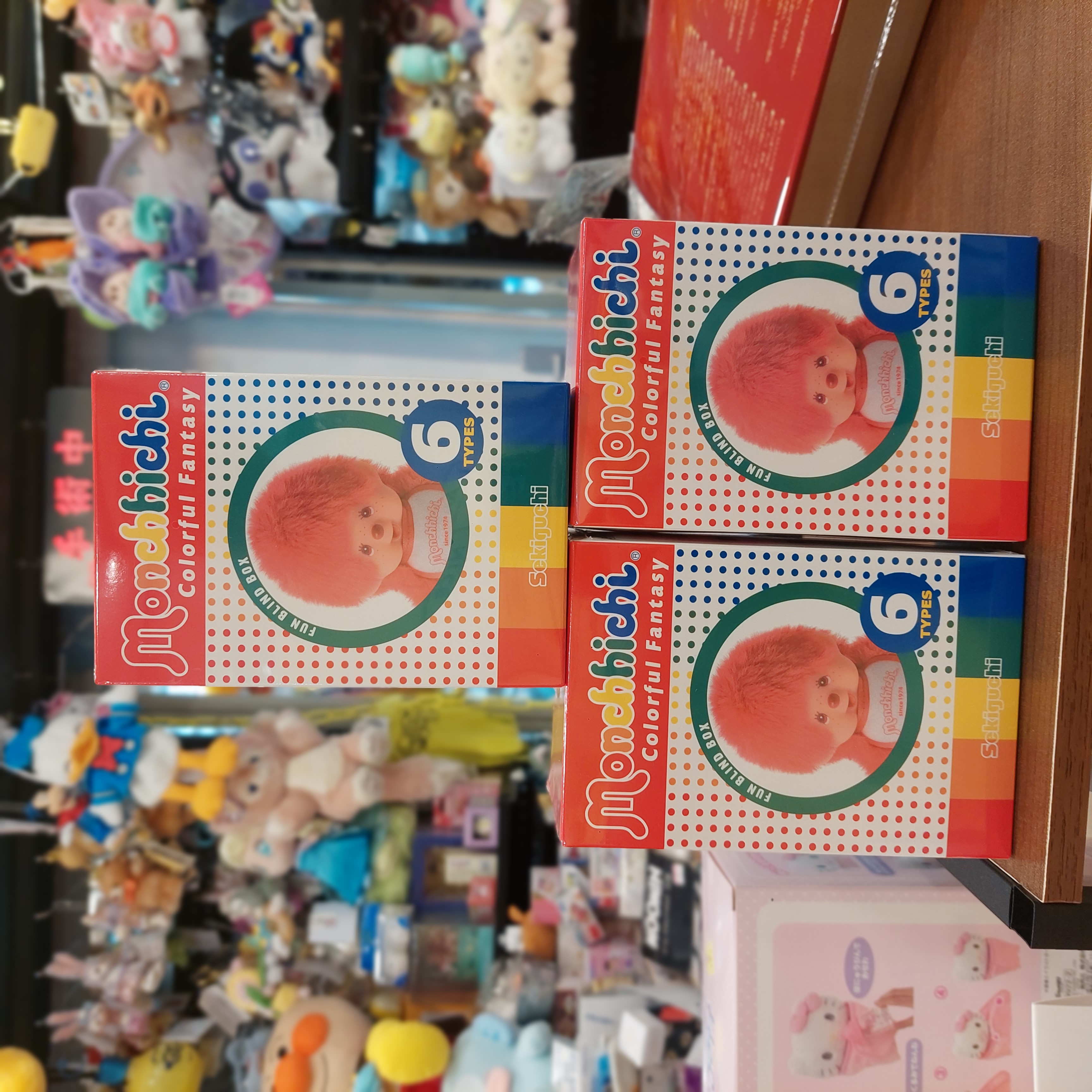 原裝日本 Monchhichi colorful fantasy 盲抽公仔 全六色 隨機抽