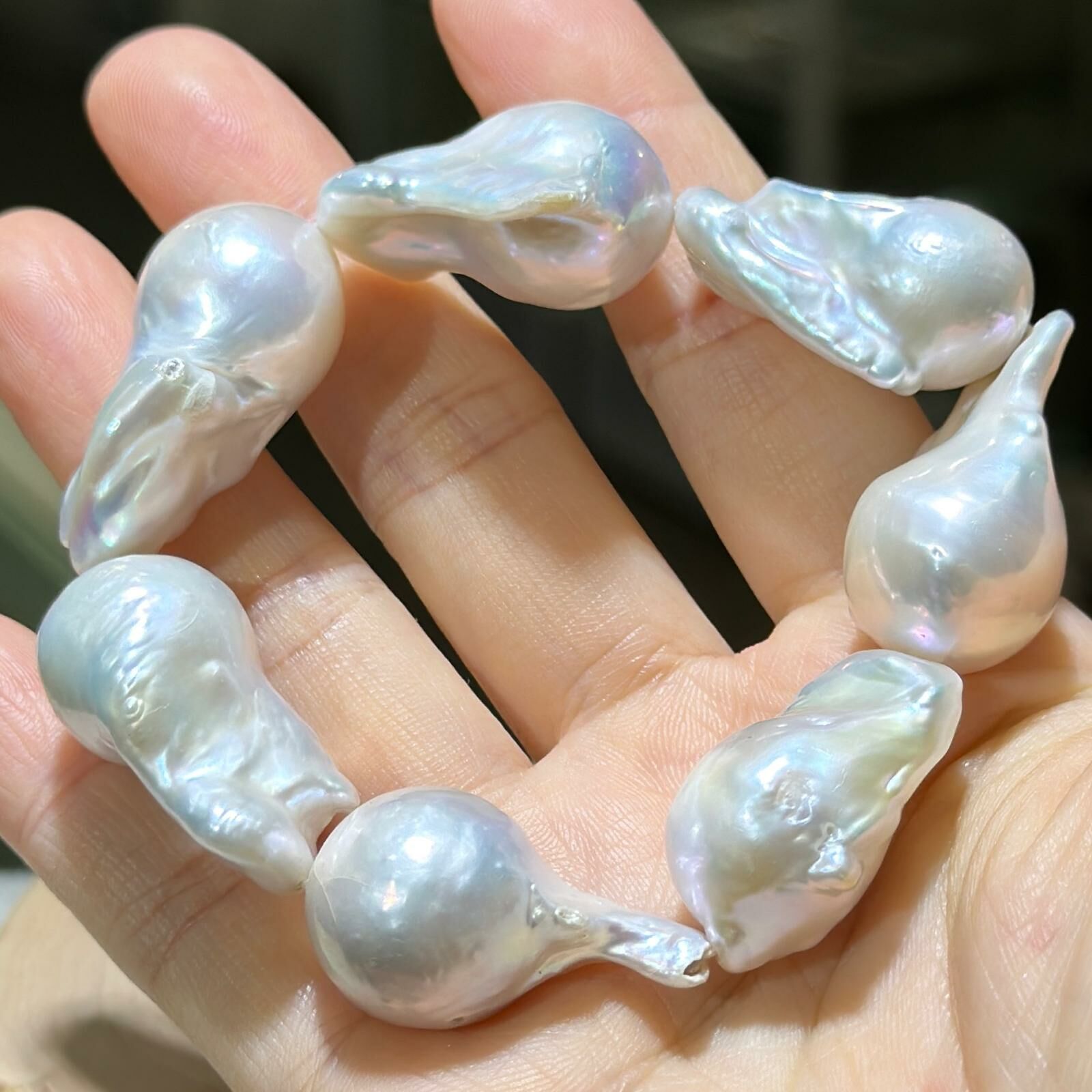 大m💫天然淡水珍珠手串 13.5 mm +/-