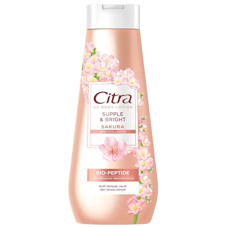 Citra Hand & Body Lotion UV Supple & Bright Sakura (Red) 110ml, 210ml