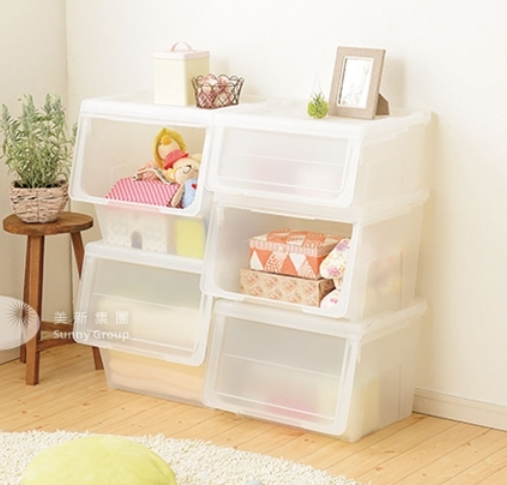 074836/日本天馬揭蓋收納箱(M)