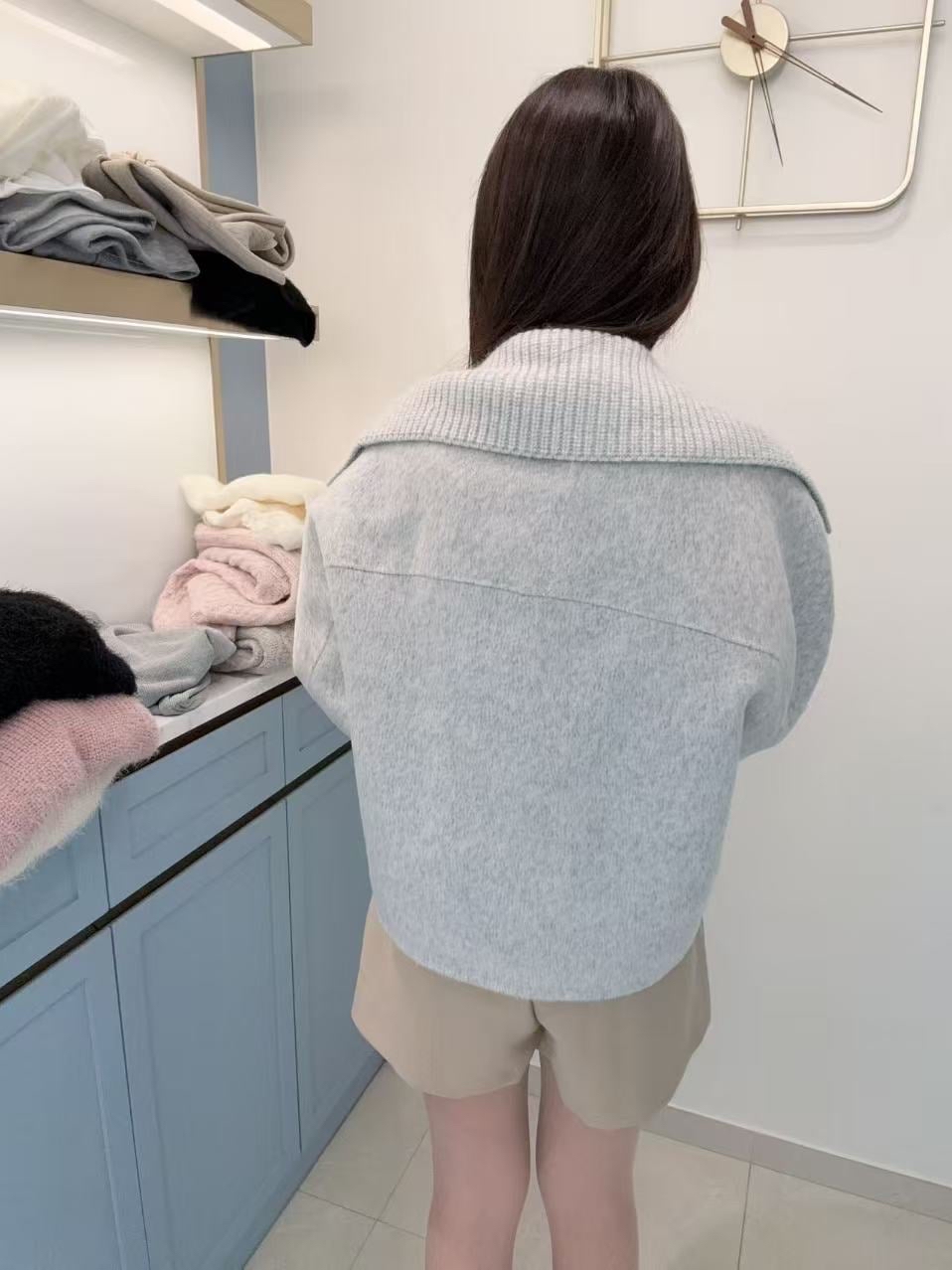 80%wool 可拆領羊毛高質外套🤍