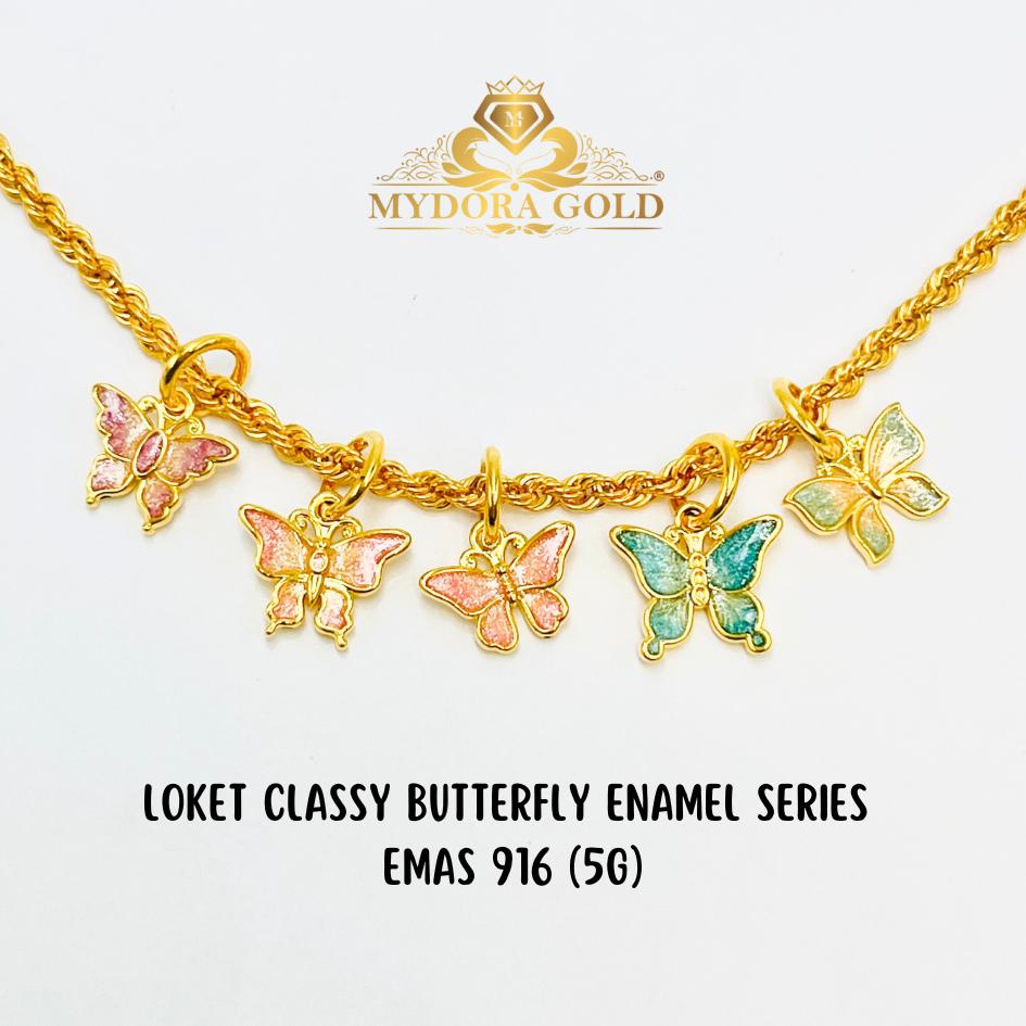 MYDORA Loket Classy Butterfly Enamel Series (5G) l EMAS 916/22K