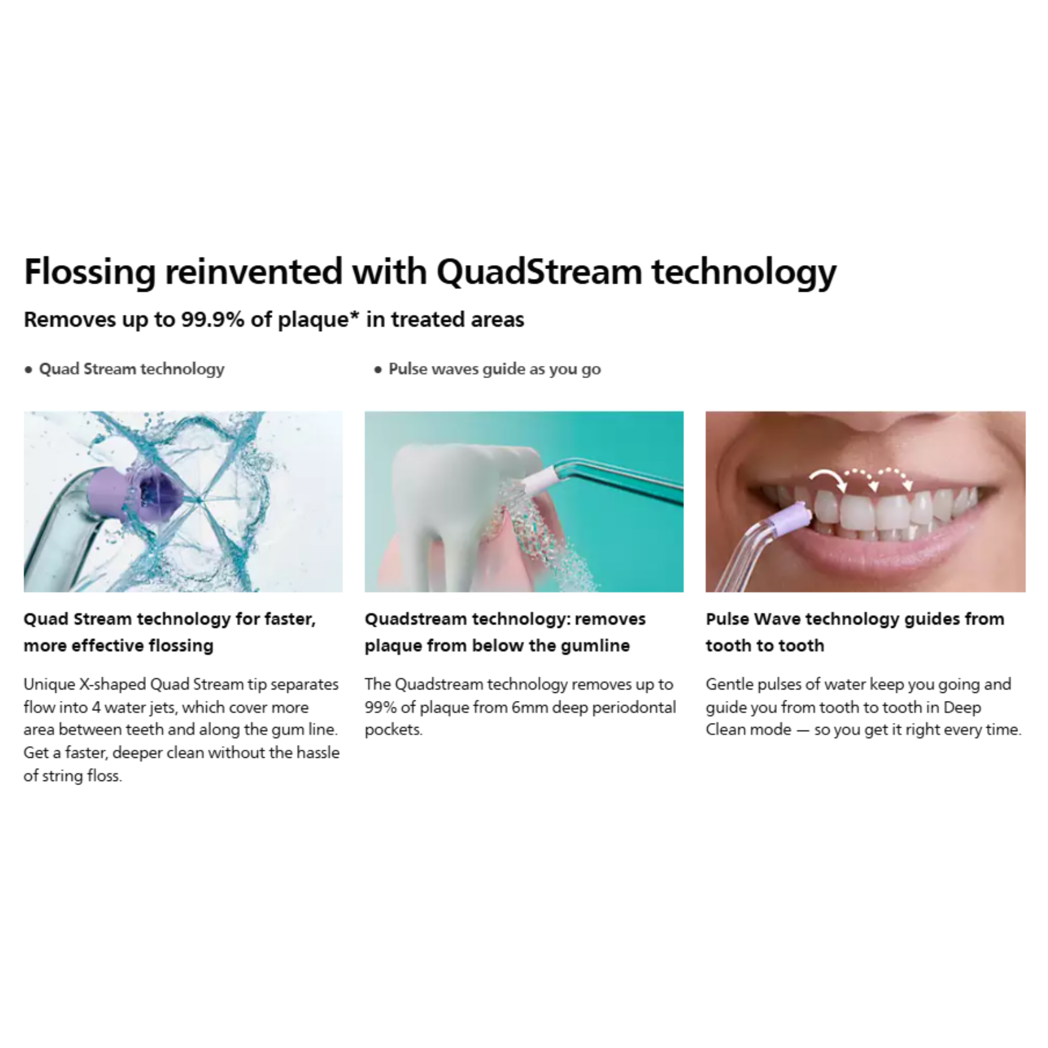 Philips Sonicare 3000 Series Cordless Power Flosser Oral Irrigator (HX3826/31)