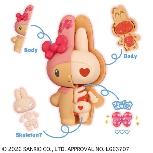 (行版) MegaHouse 解體拼圖 幻想系列 三麗鷗 熱情夏日 Kaitai Puzzle Fantasy Sanrio Characters Tropical Cherry Mix (原盒4盒) (1套4款) 