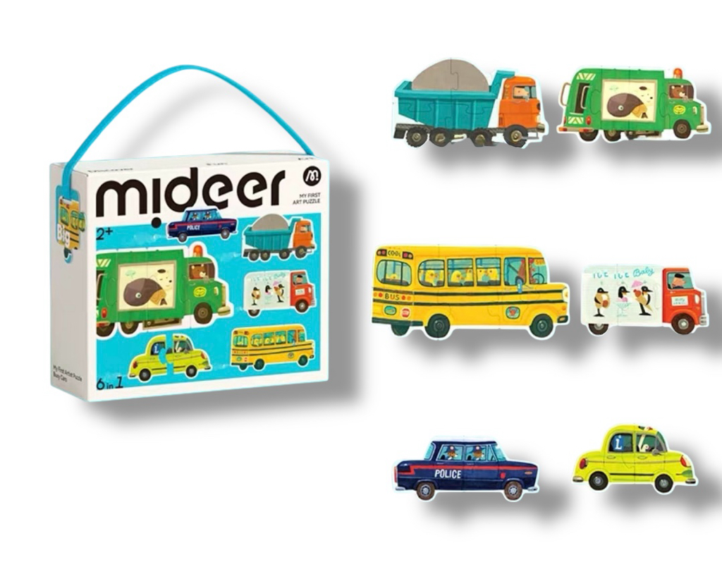 (F0542) 兒童大片拼圖（汽車/農場/海洋生物/工程車）