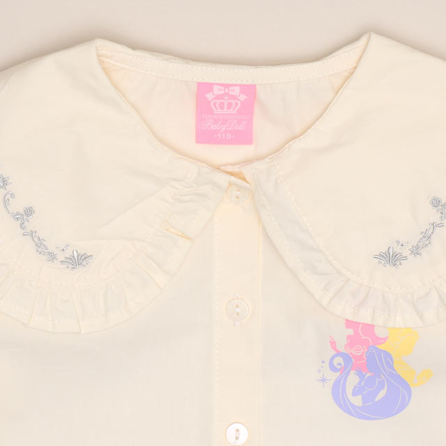 🆕【⭐訂購⭐】 🇯🇵日本直送🌀#DisneyPrincess / #Frozen #Elsa 刺繡蕾絲領襯衫🌀[ELCA-0040][260311]