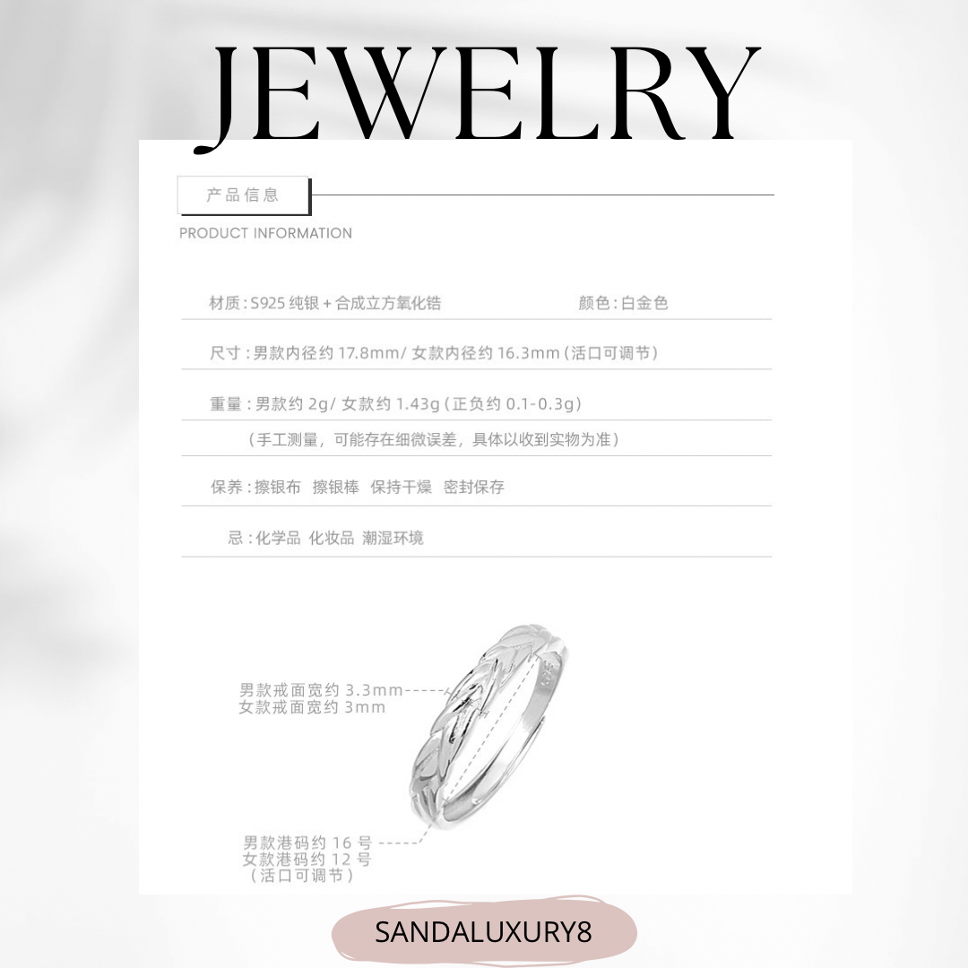 Matching Couple Rings for Lovers