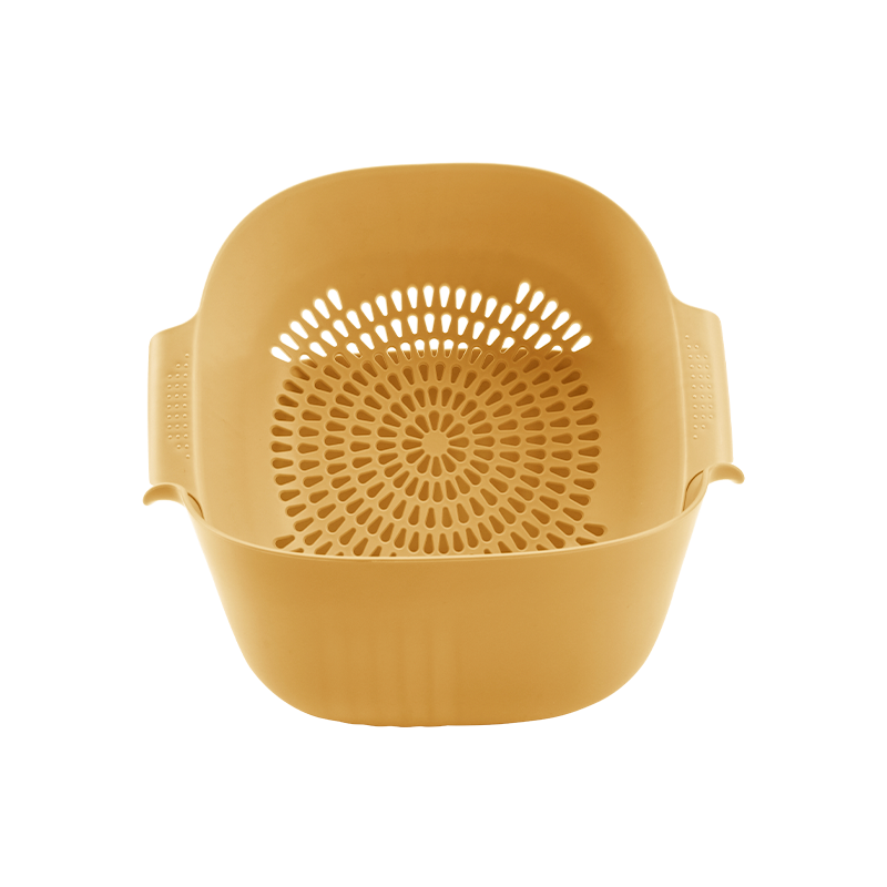 51090 沥篮 8024 家得丽双层沥水篮8024黄色