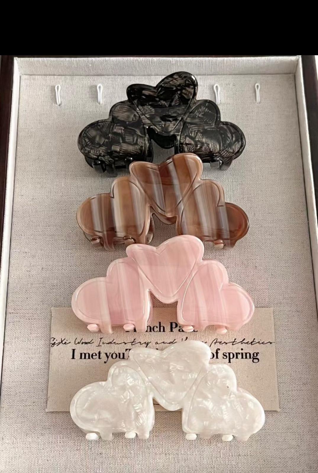 ♥︎貝母3Hearts Hairclip *Special price*