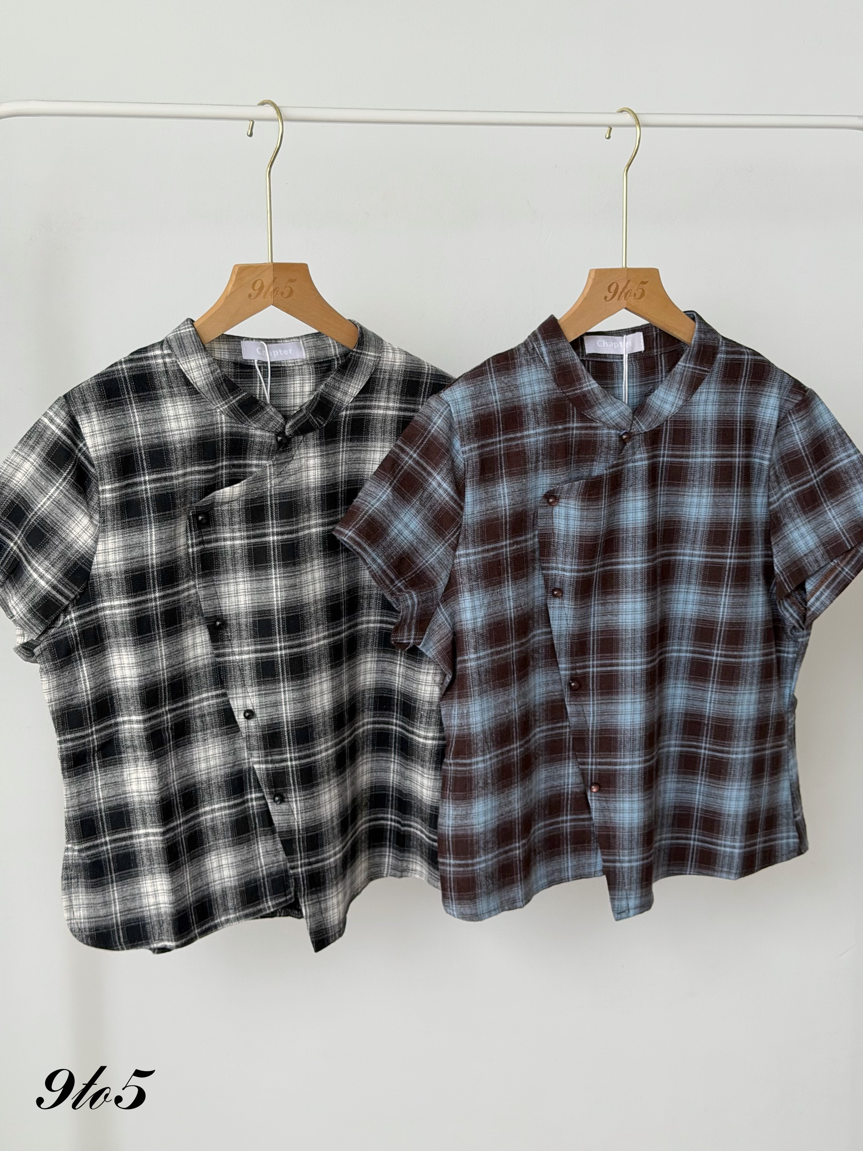 T4516 Vintage Checkered Cheongsam Top - 4 Colors