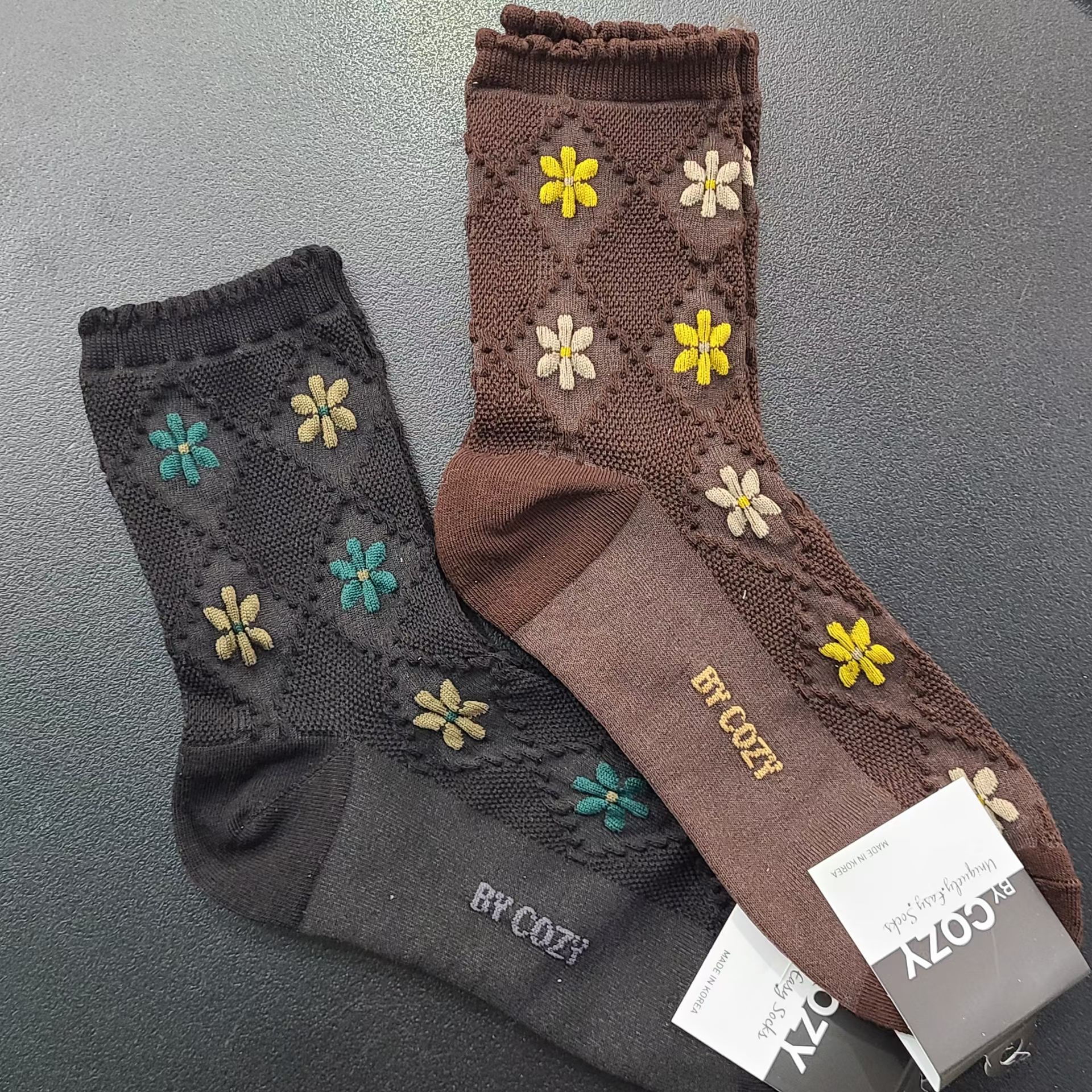 AJ OY 花花襪 $100/4對