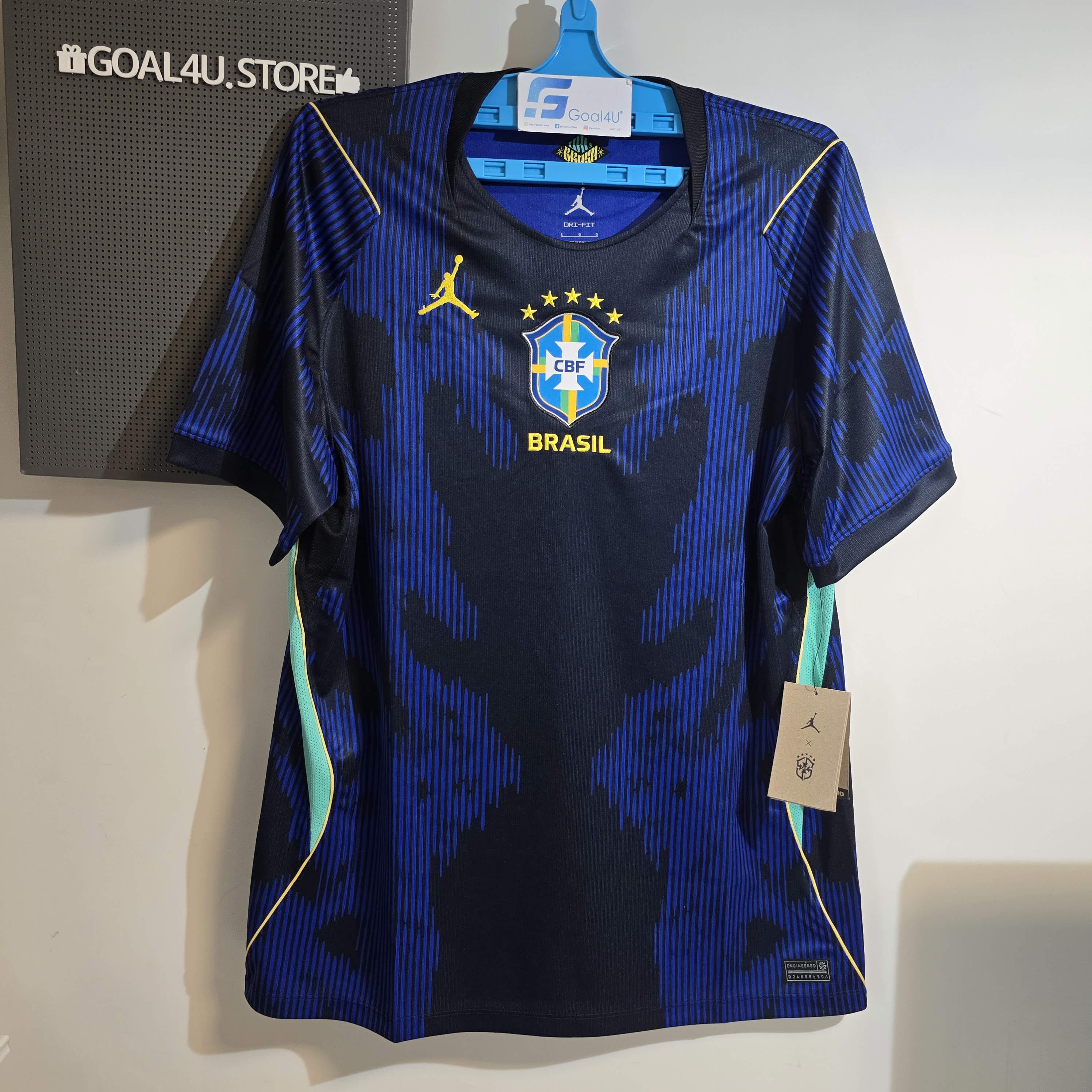 🇧🇷💙🔥 Nike x Jordan Brazil 巴西 2026-27 作客球迷版球衣 (可加印字章) IU1072