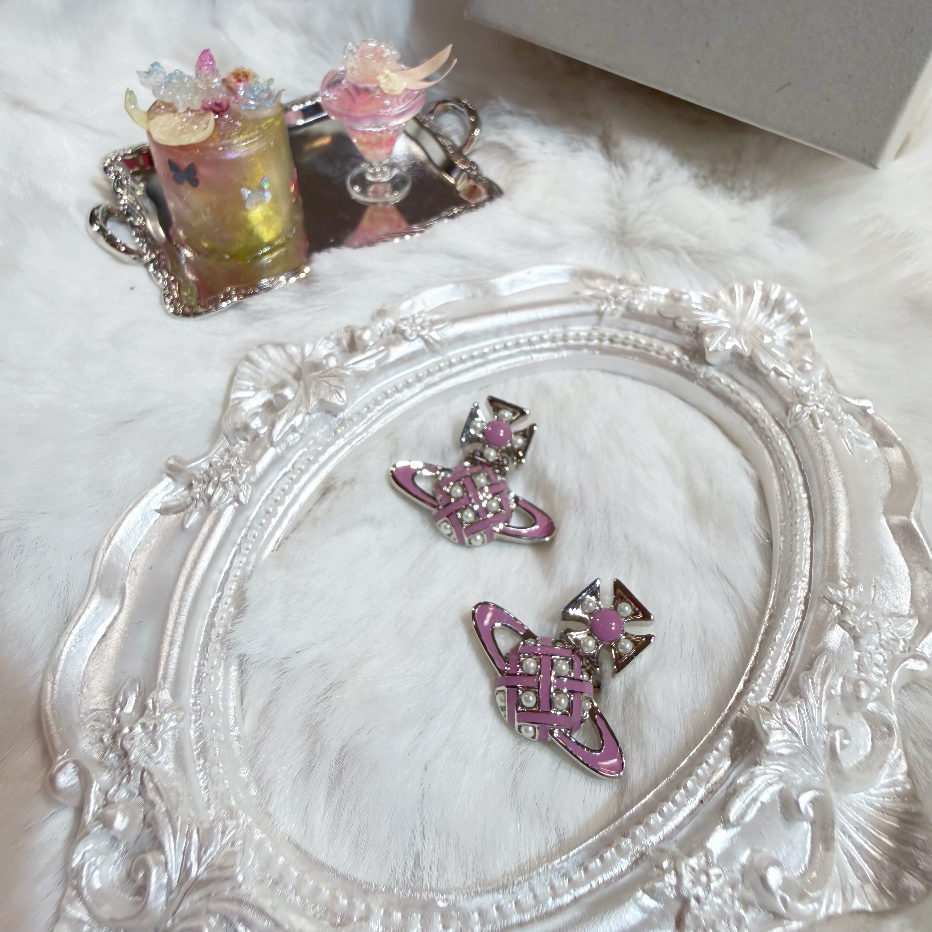 VW Cassie earrings pink/s