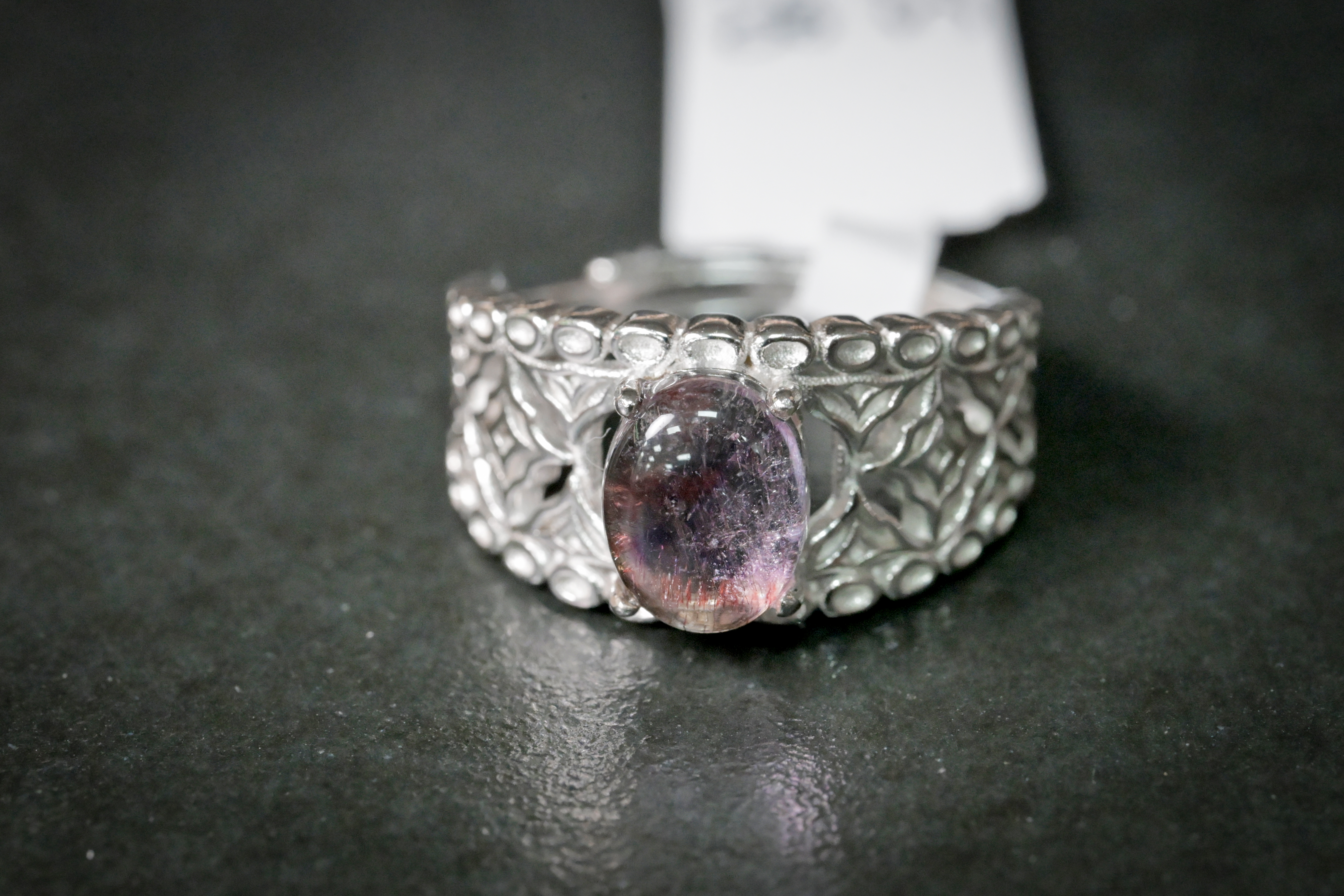 超七水晶純銀戒指 #009｜日信水晶 身心工房｜Super Seven Crystal Sterling Silver Ring #009