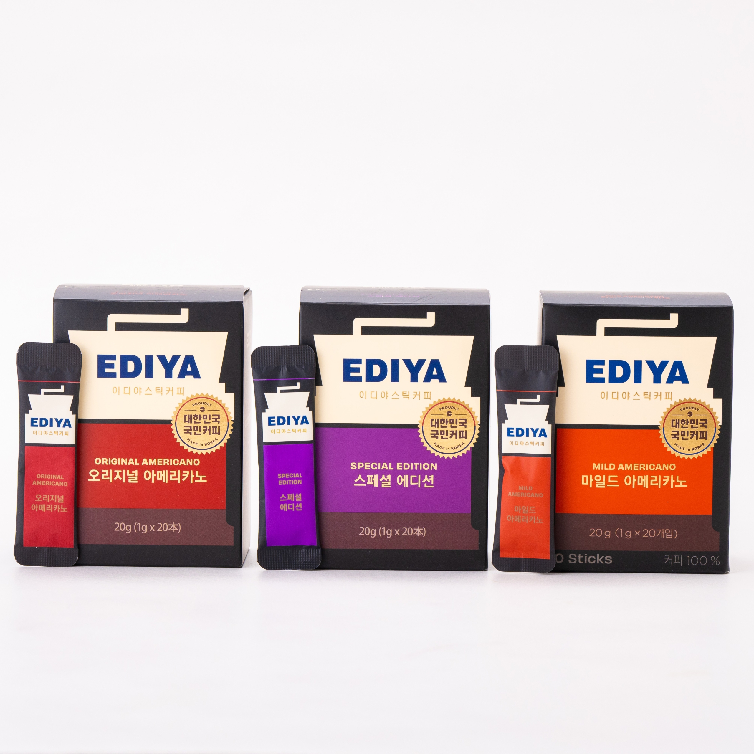 EDIYA COFFEE 即沖咖啡粉 20g (1g x 20個) - Original Americano / Special Edition / Mild Americano 平行進口