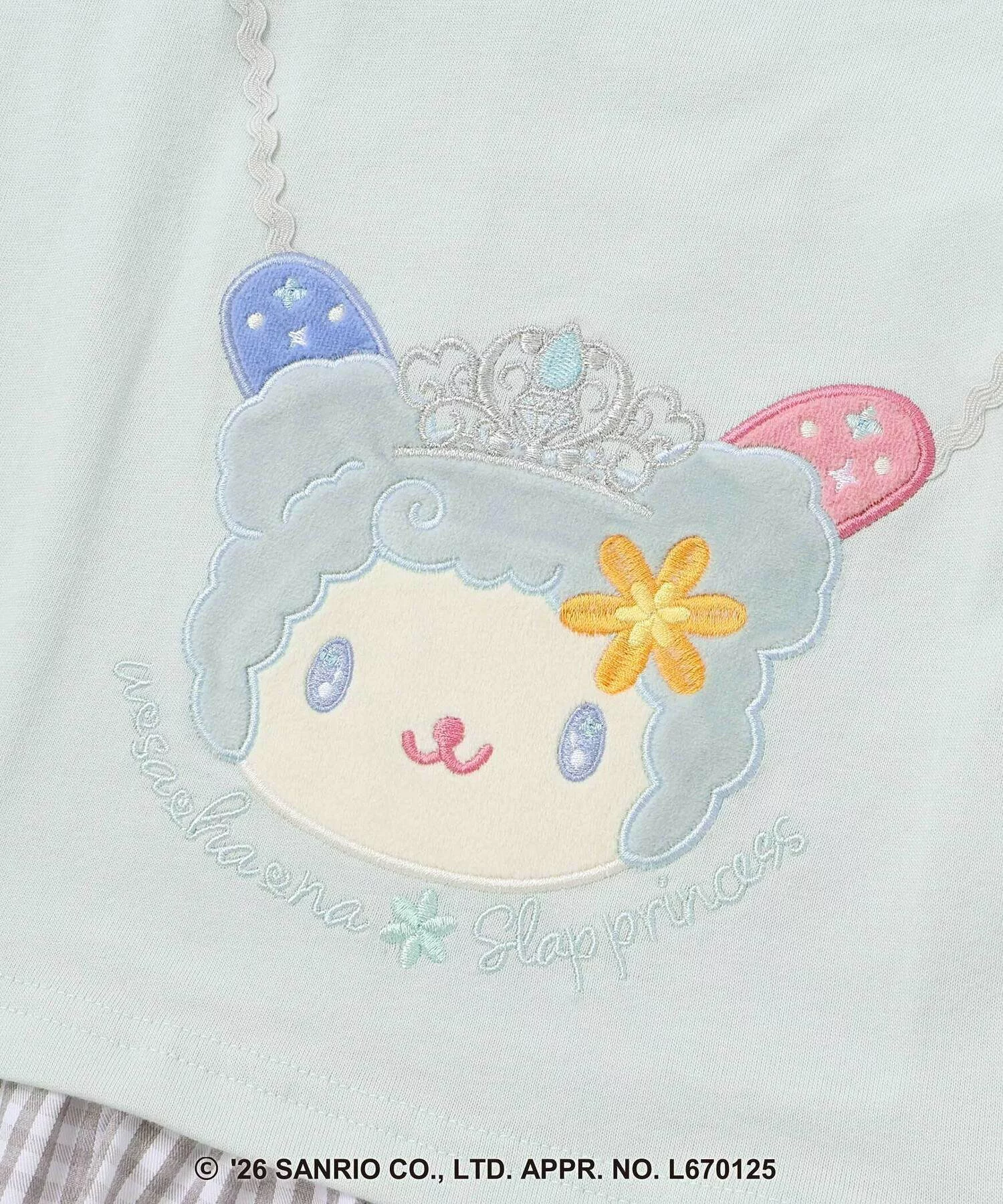 🆕【⭐訂購⭐】🇯🇵日本直送 🌀#Sanrio 刺繡翻領 格紋荷葉邊下擺 長袖Tee [3款選]🌀[ELIA-0124] [261017]