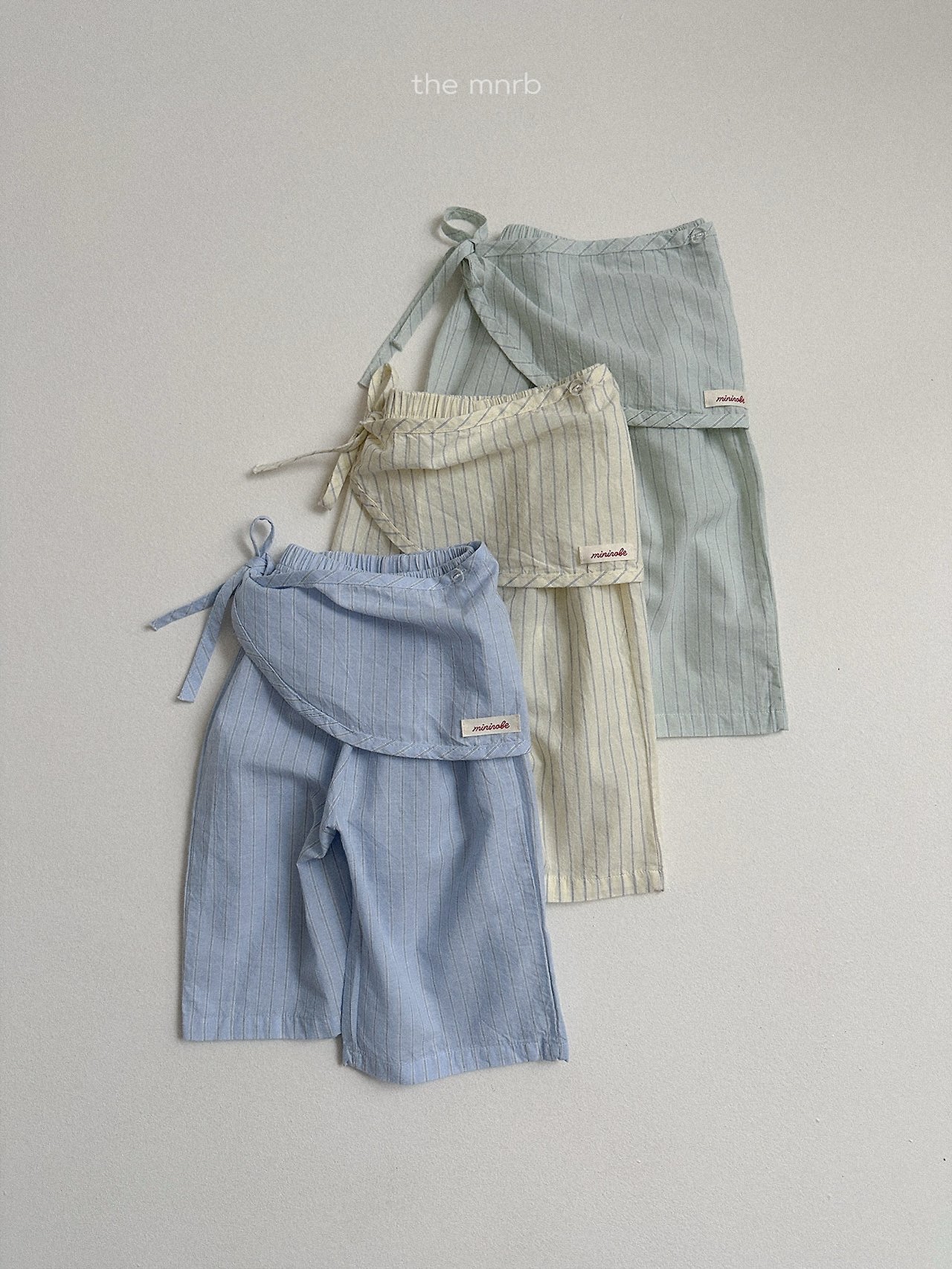 Minirobe | stripe pants (Mint/Blue)