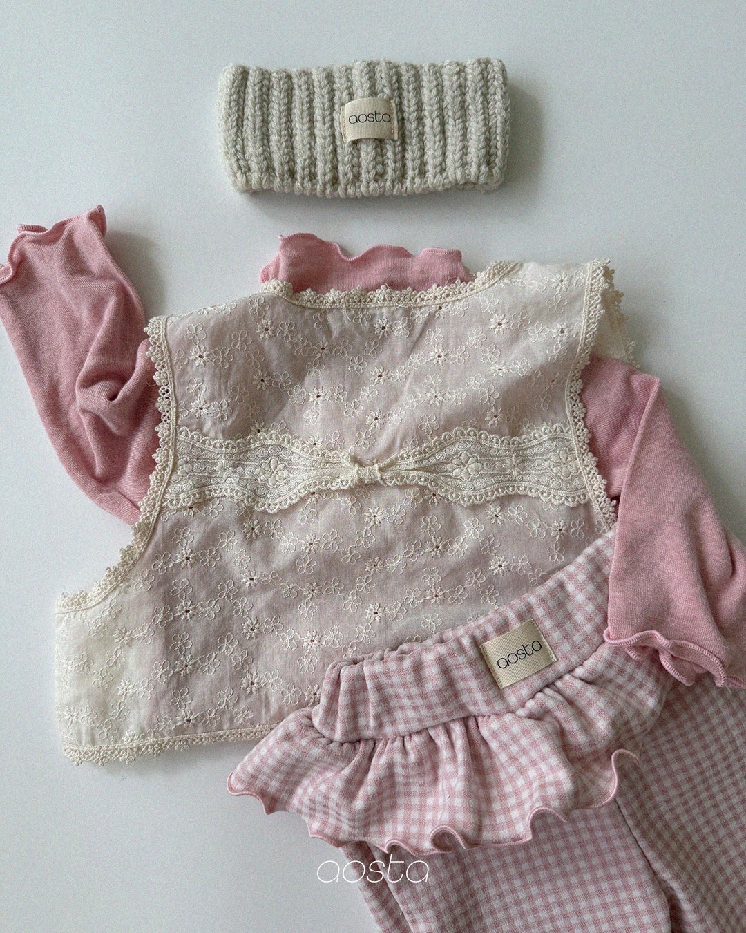 Aosta | [Lace Open Vest]