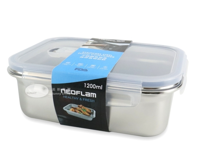'NEO-120/Neoflam不鏽鋼食物盒 1200ml